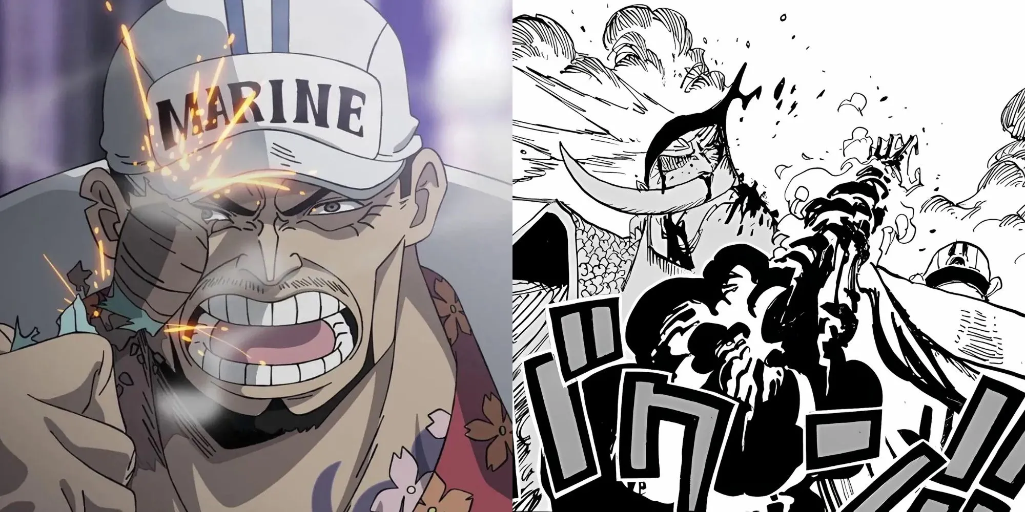 Akainu sử dụng chiêu Meigo dung nham trong One Piece