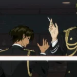 Ảnh anime ACCA 13-Territory Inspection Dept mô tả nhân vật chính Jean Otus với điếu thuốc