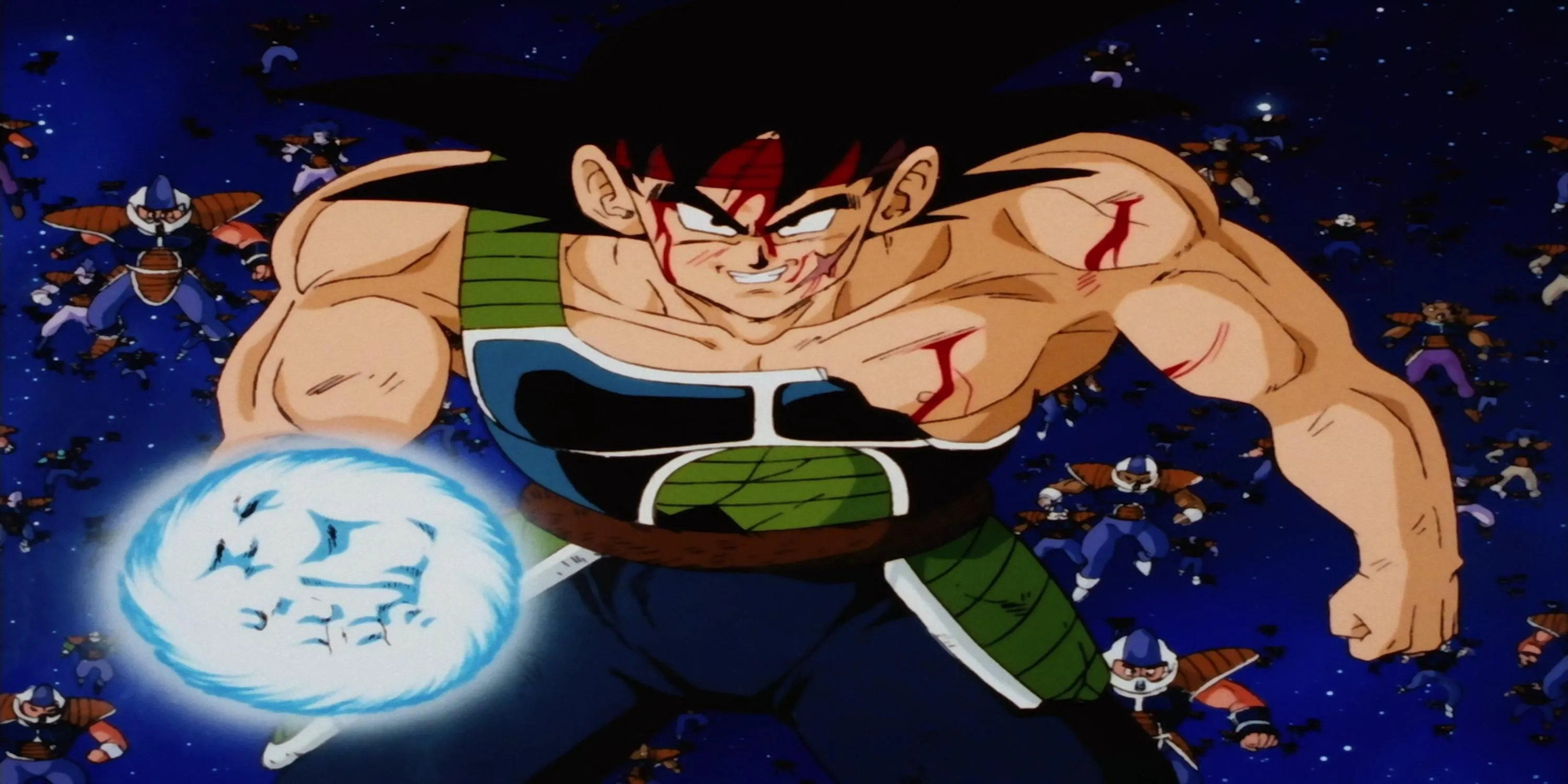 Bardock, chiến binh Saiyan và là cha của Goku, với khả năng nhìn trước tương lai, trong anime đặc biệt Dragon Ball Z: Bardock - The Father of Goku.