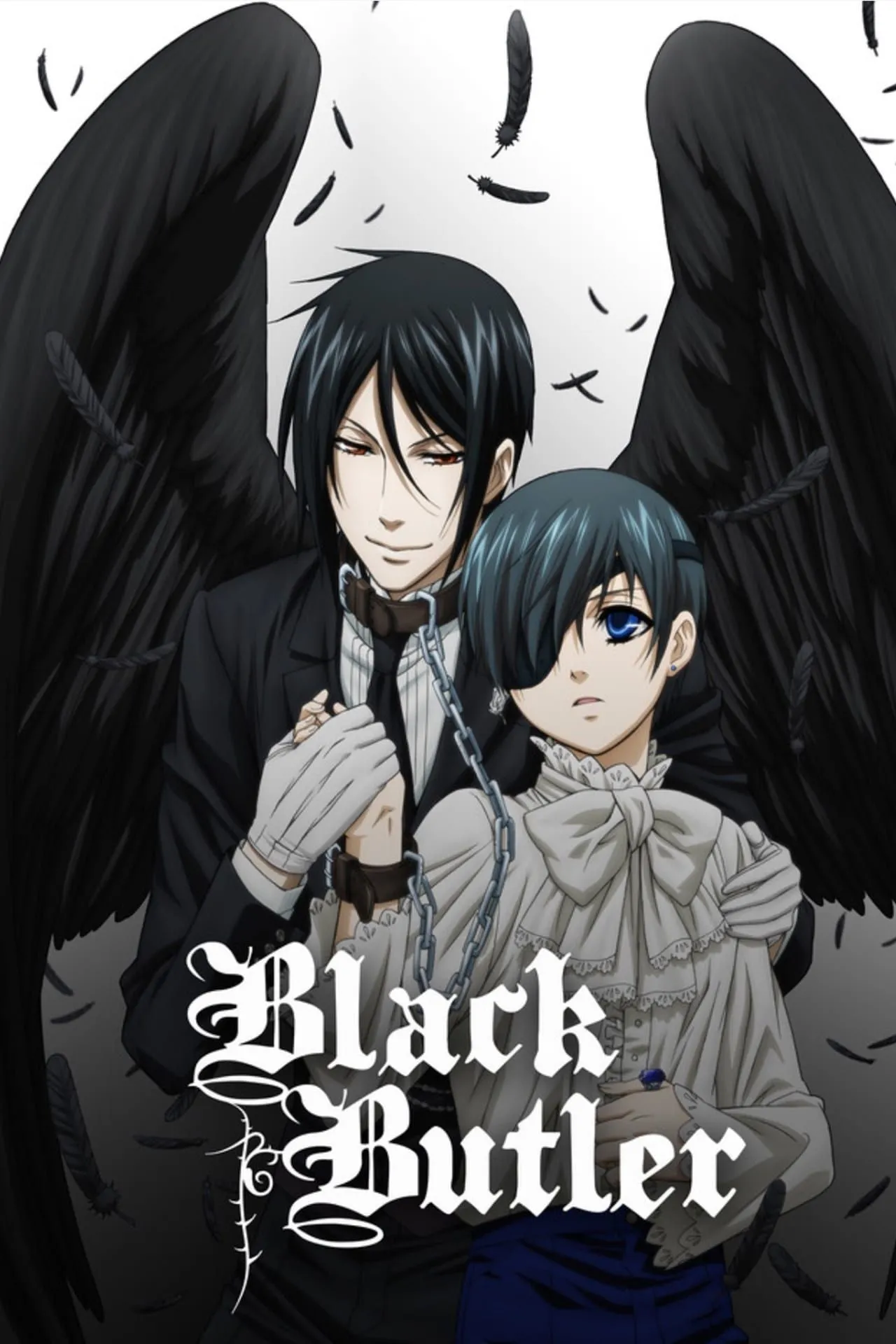 Bìa anime Black Butler với các nhân vật chính Ciel và Sebastian.