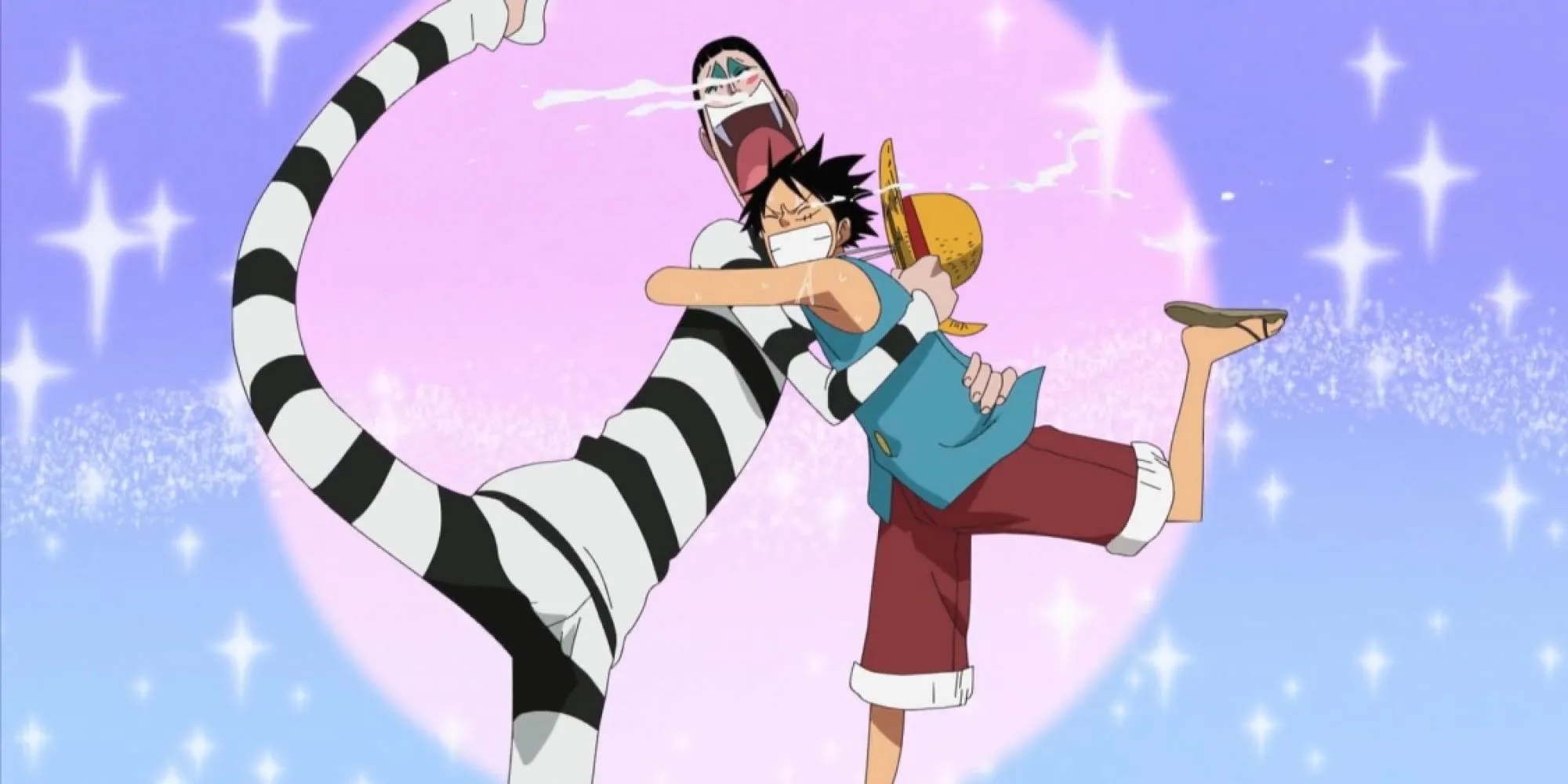 Bon Clay và Luffy trong nhà tù Impel Down