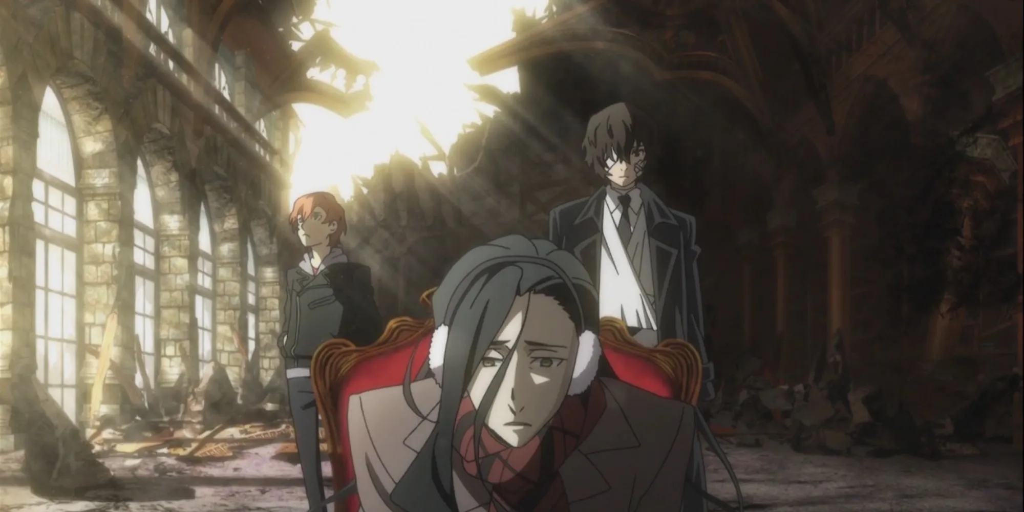 Bungo Stray Dogs: Các nhân vật sử dụng năng lực đặc biệt trong cuộc chiến giữa các tổ chức tội phạm.