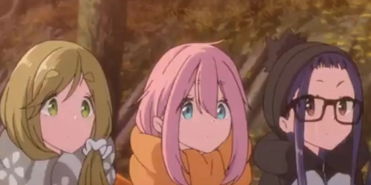 Các nhân vật Rin Shima và Nadeshiko Kagamihara từ Laid-Back Camp