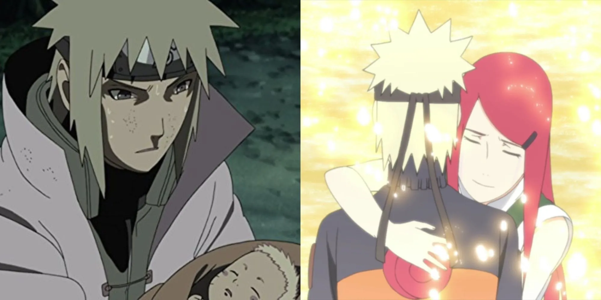 Cha mẹ Naruto, Minato và Kushina, hy sinh thân mình bảo vệ con trai khỏi Cửu Vĩ.