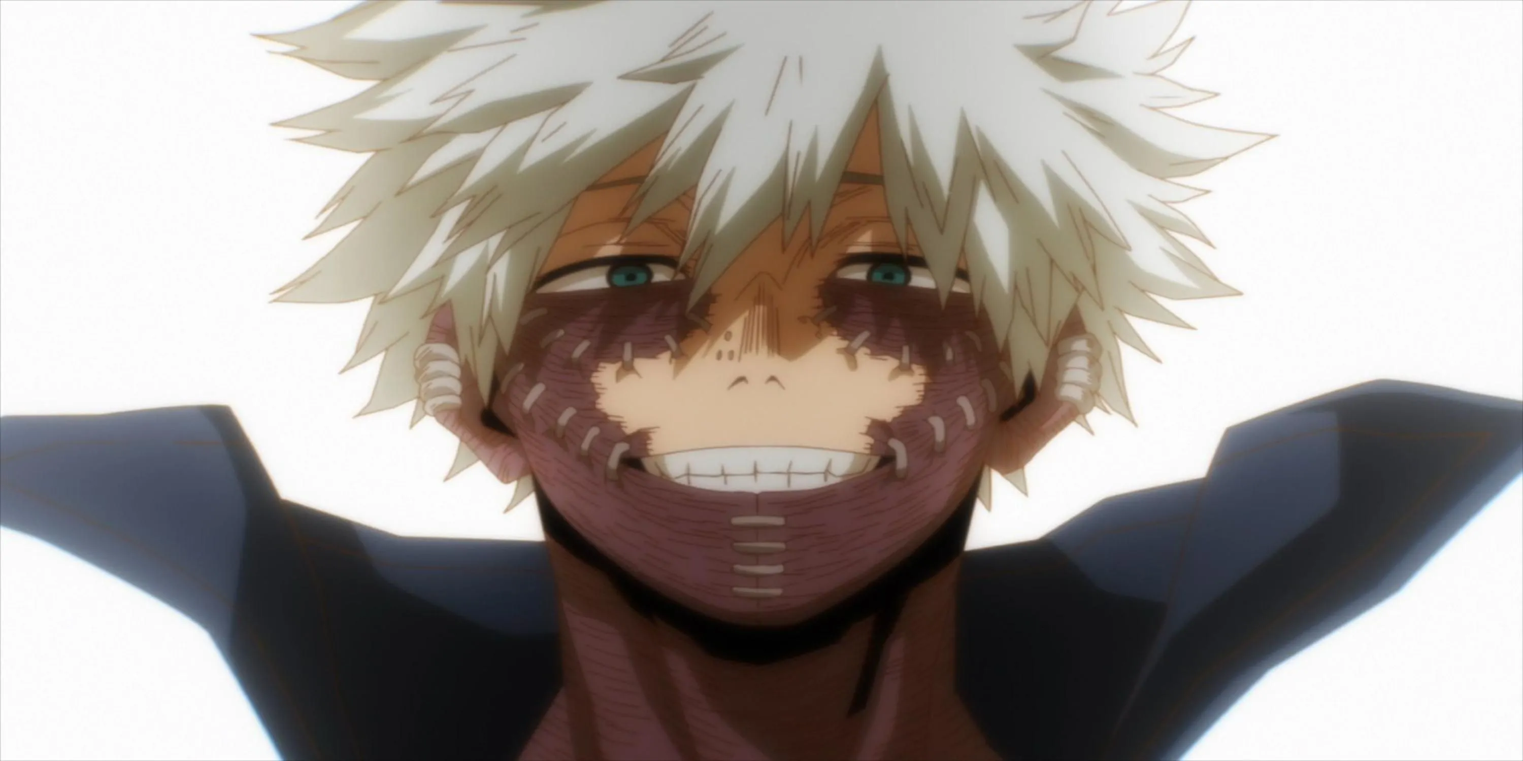 Dabi với ngọn lửa xanh rực trong khoảnh khắc tiết lộ danh tính Toya Todoroki ở My Hero Academia