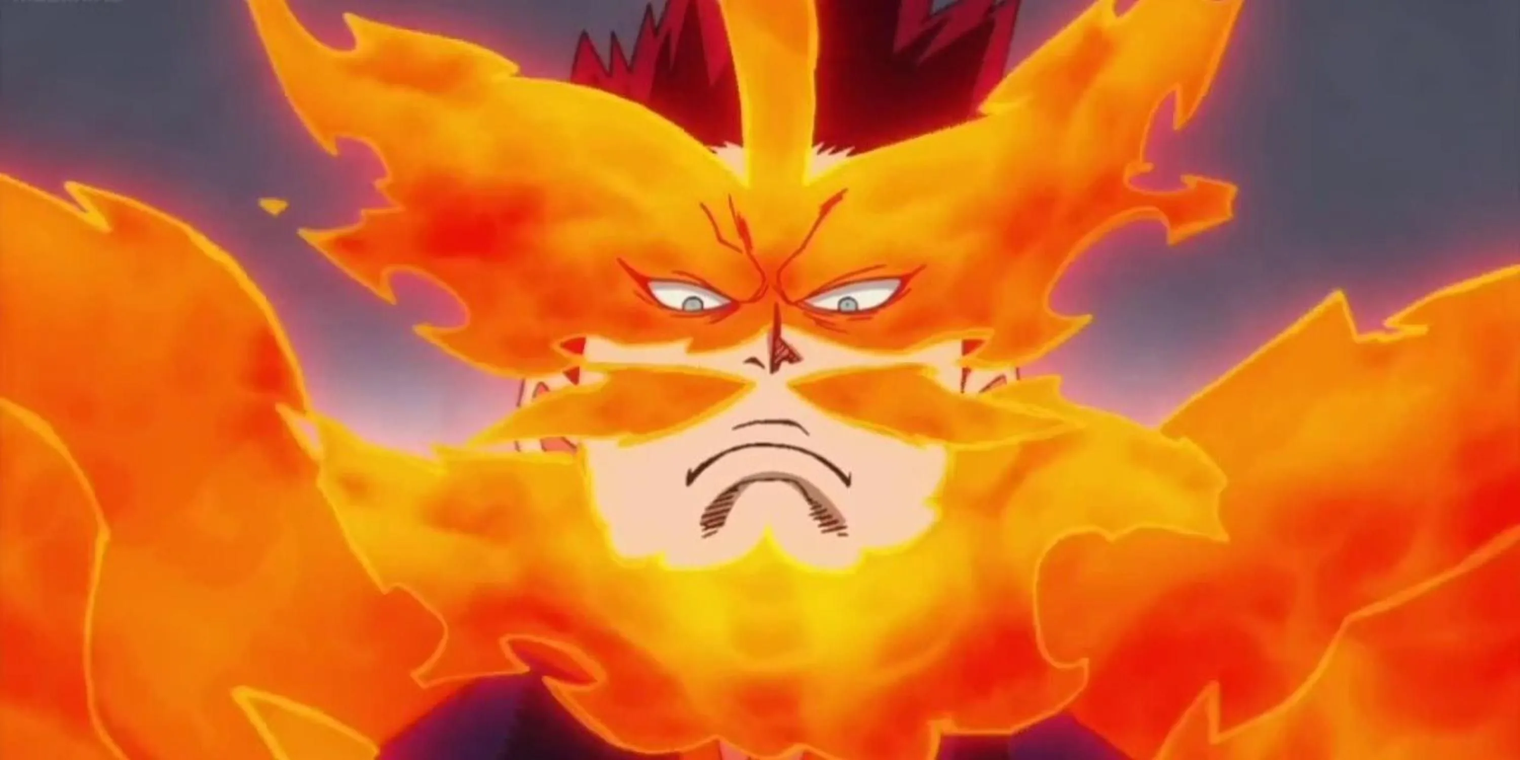 Endeavor, Anh hùng Số Một, sử dụng ngọn lửa xanh của Quirk Hellflame