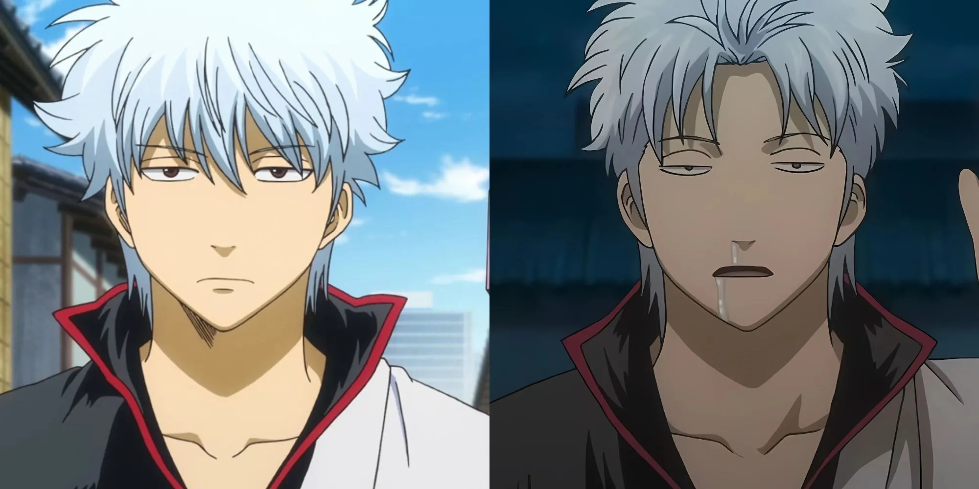 Gintoki Sakata với cây kiếm gỗ quen thuộc trong Gintama