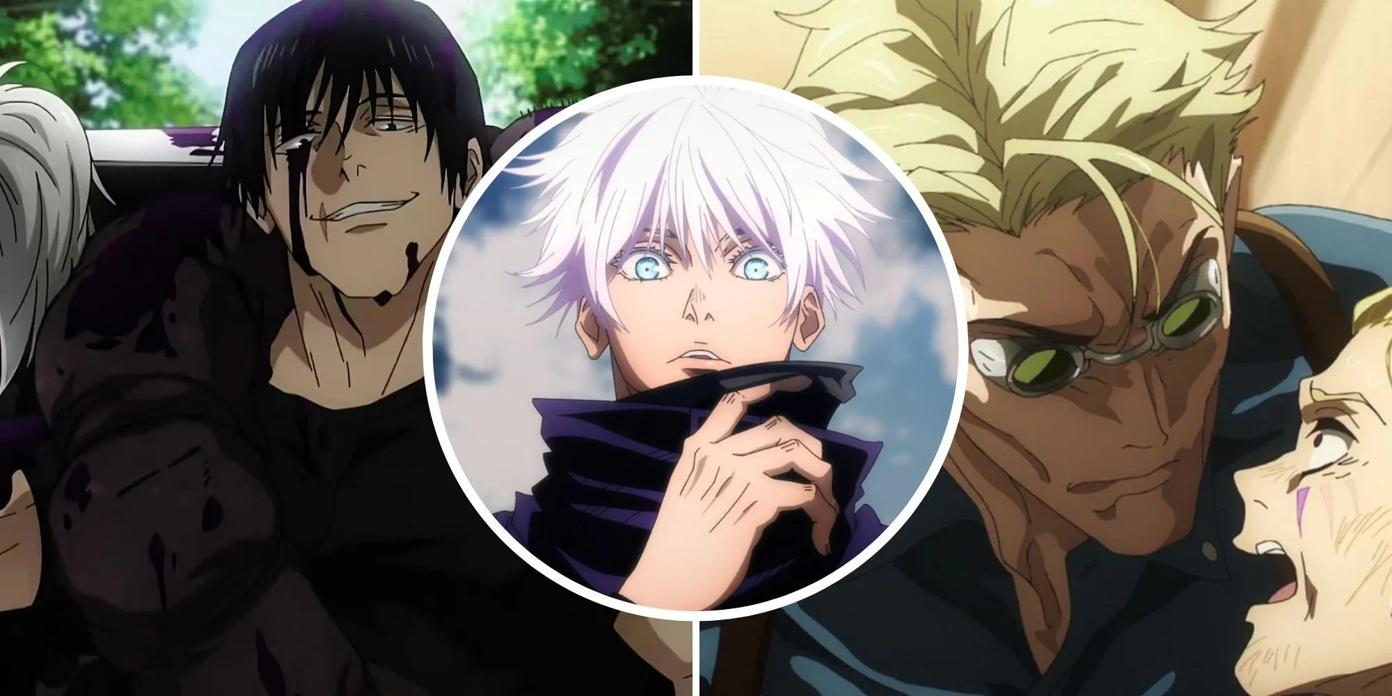 Gojo thời trẻ, Toji Fushiguro và Kento Nanami trong Jujutsu Kaisen