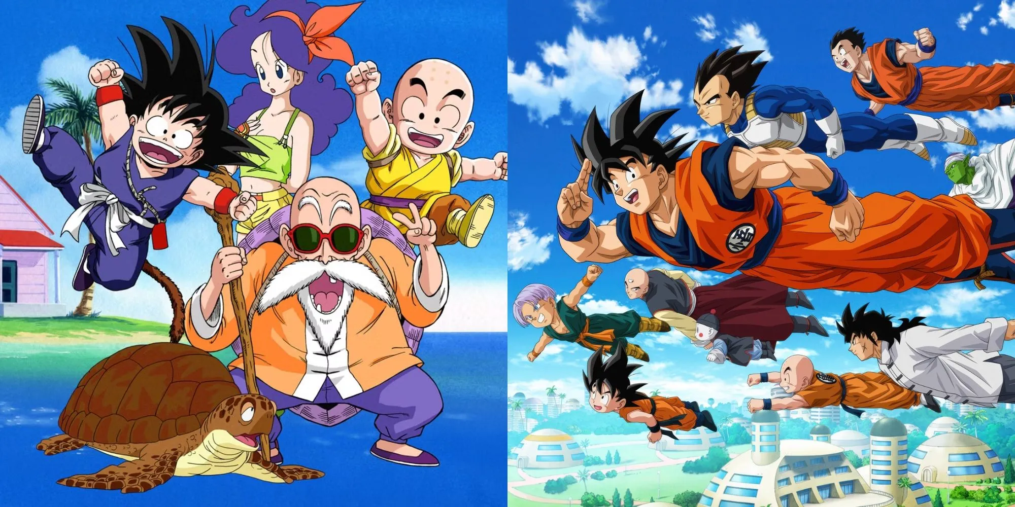 Goku ở trạng thái Super Saiyan chuẩn bị phóng đòn Kamehameha