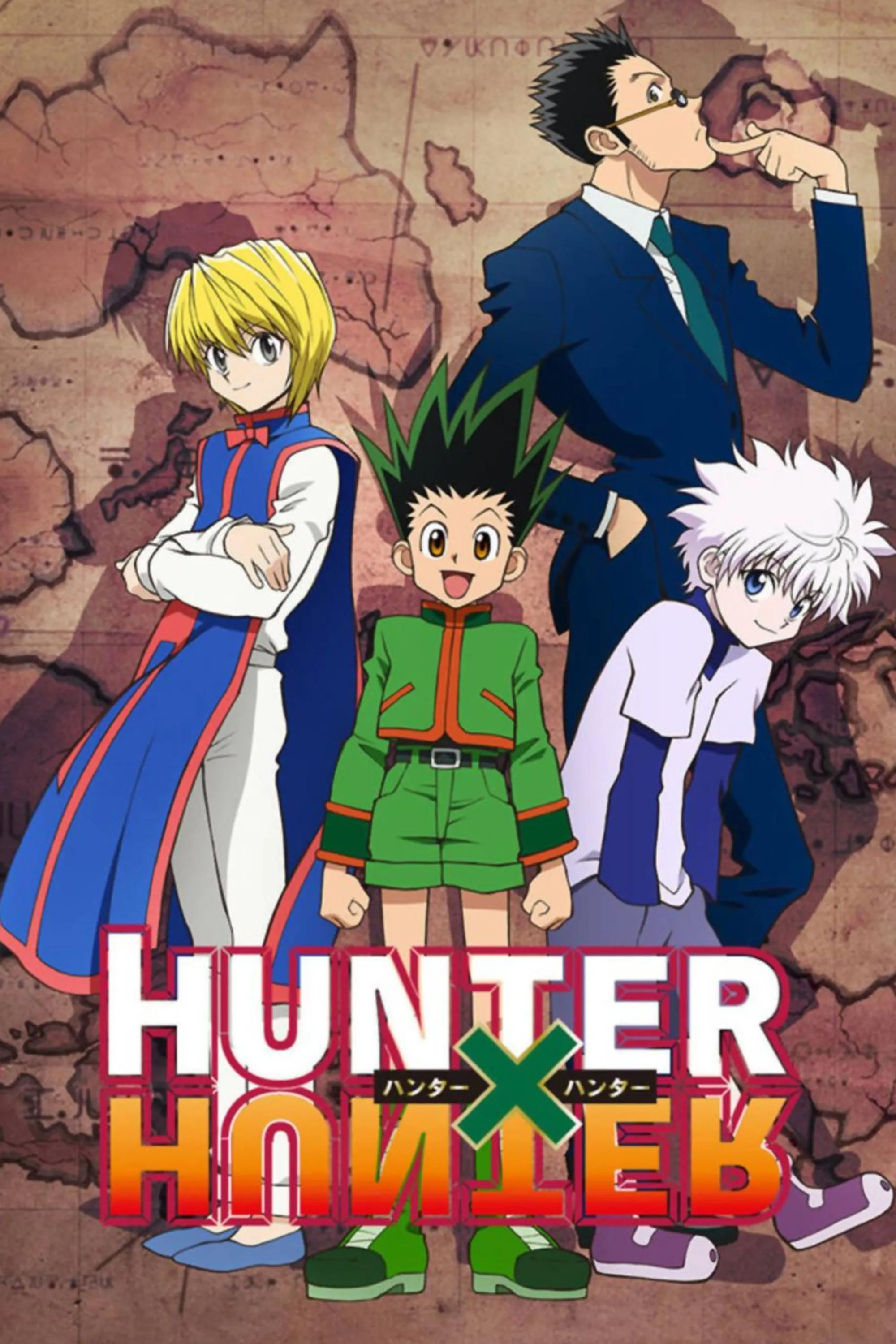 Gọn và Killua, hai nhân vật chính của Hunter x Hunter, đứng cùng nhau dưới ánh nắng