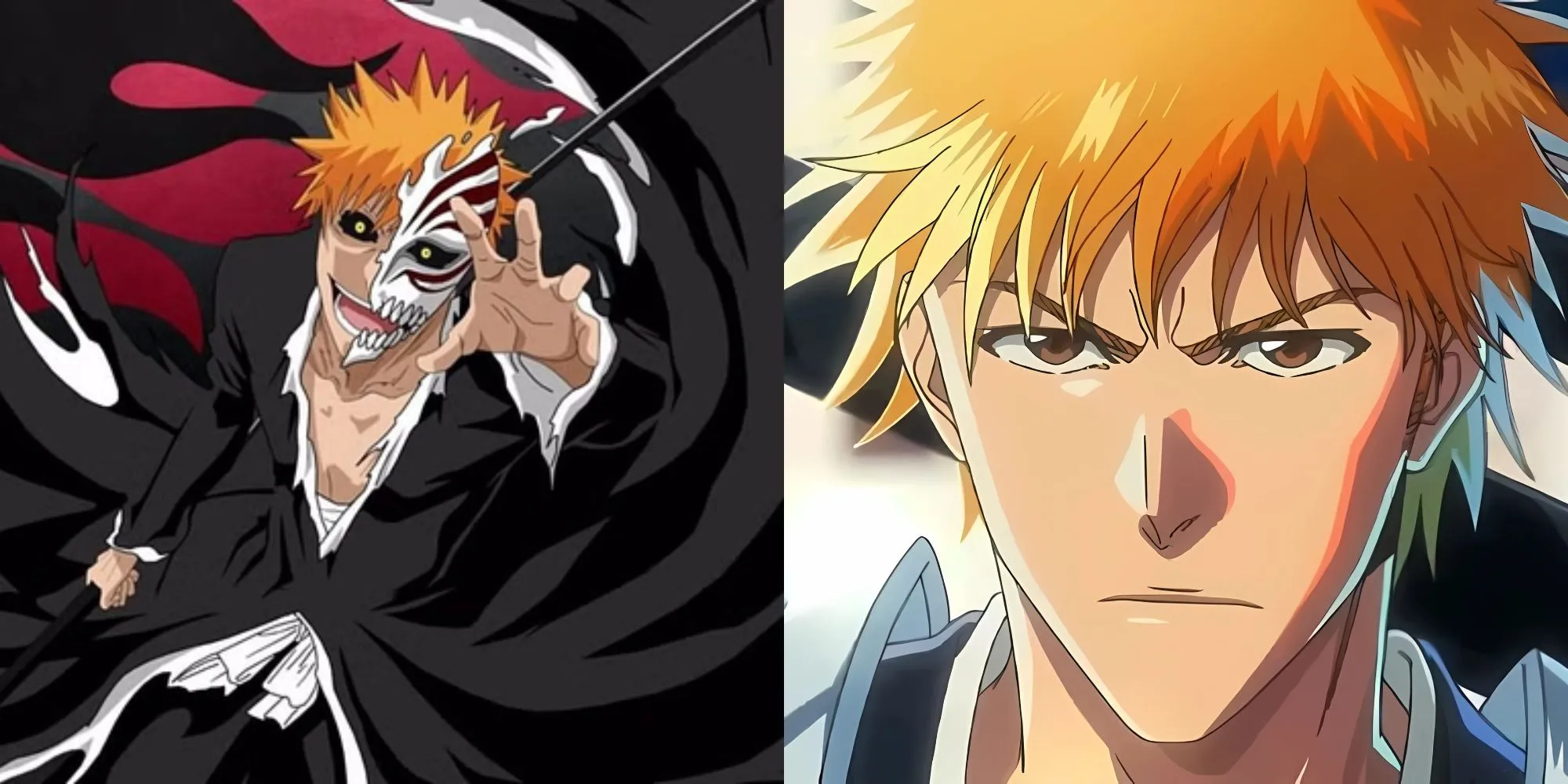 Ichigo Kurosaki trong trang phục Tử Thần cầm kiếm Zanpakuto