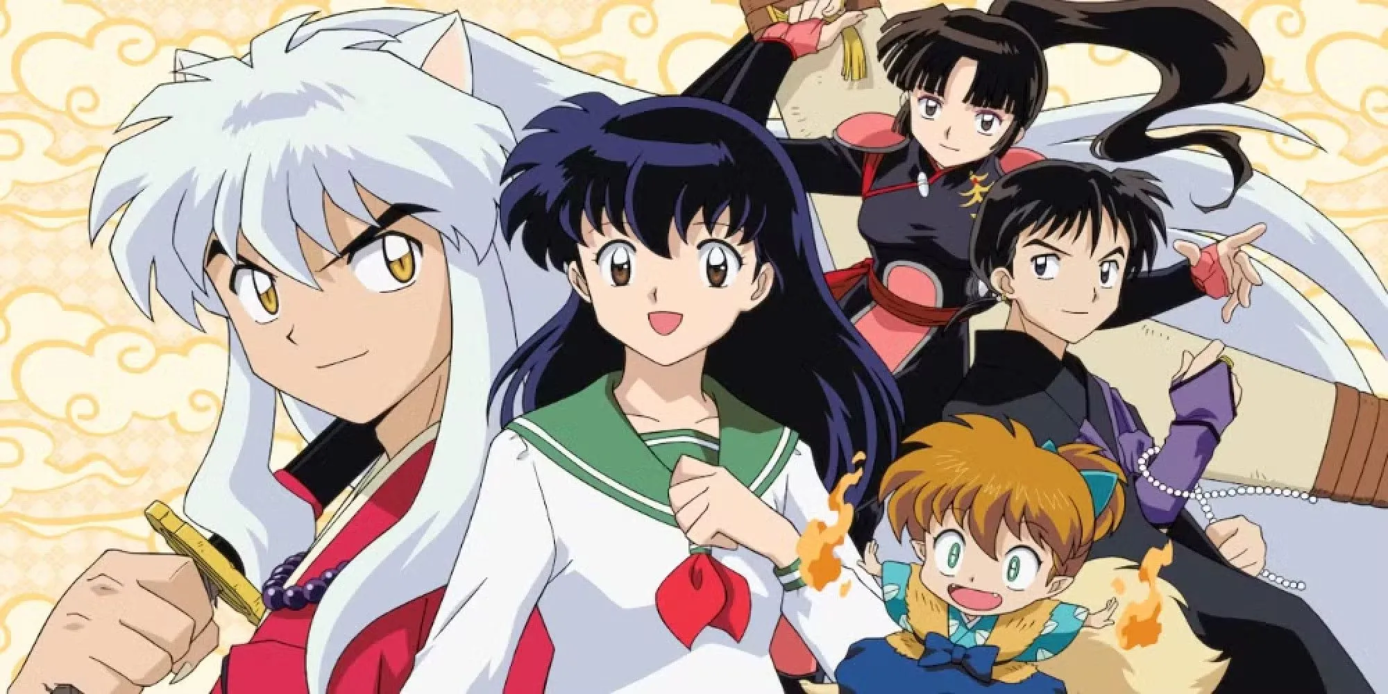 Inuyasha, Kagome, Kikyo và các bạn đồng hành.