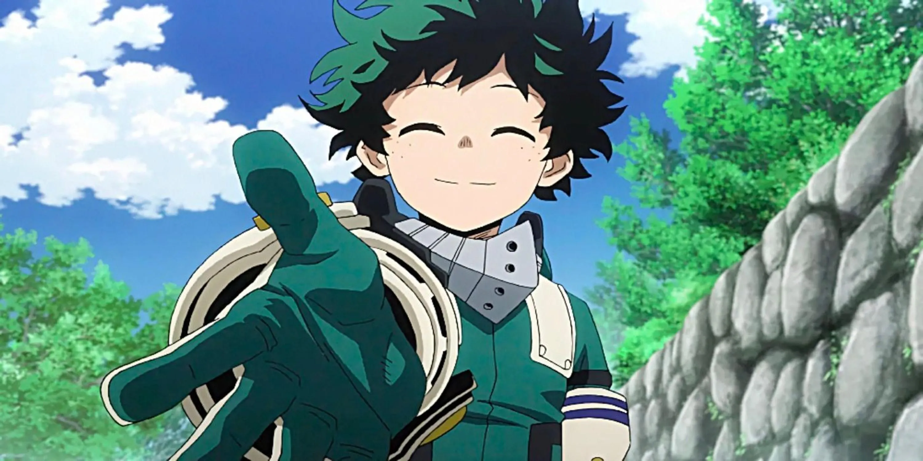Izuku Midoriya (Deku) thể hiện quyết tâm của mình trong My Hero Academia