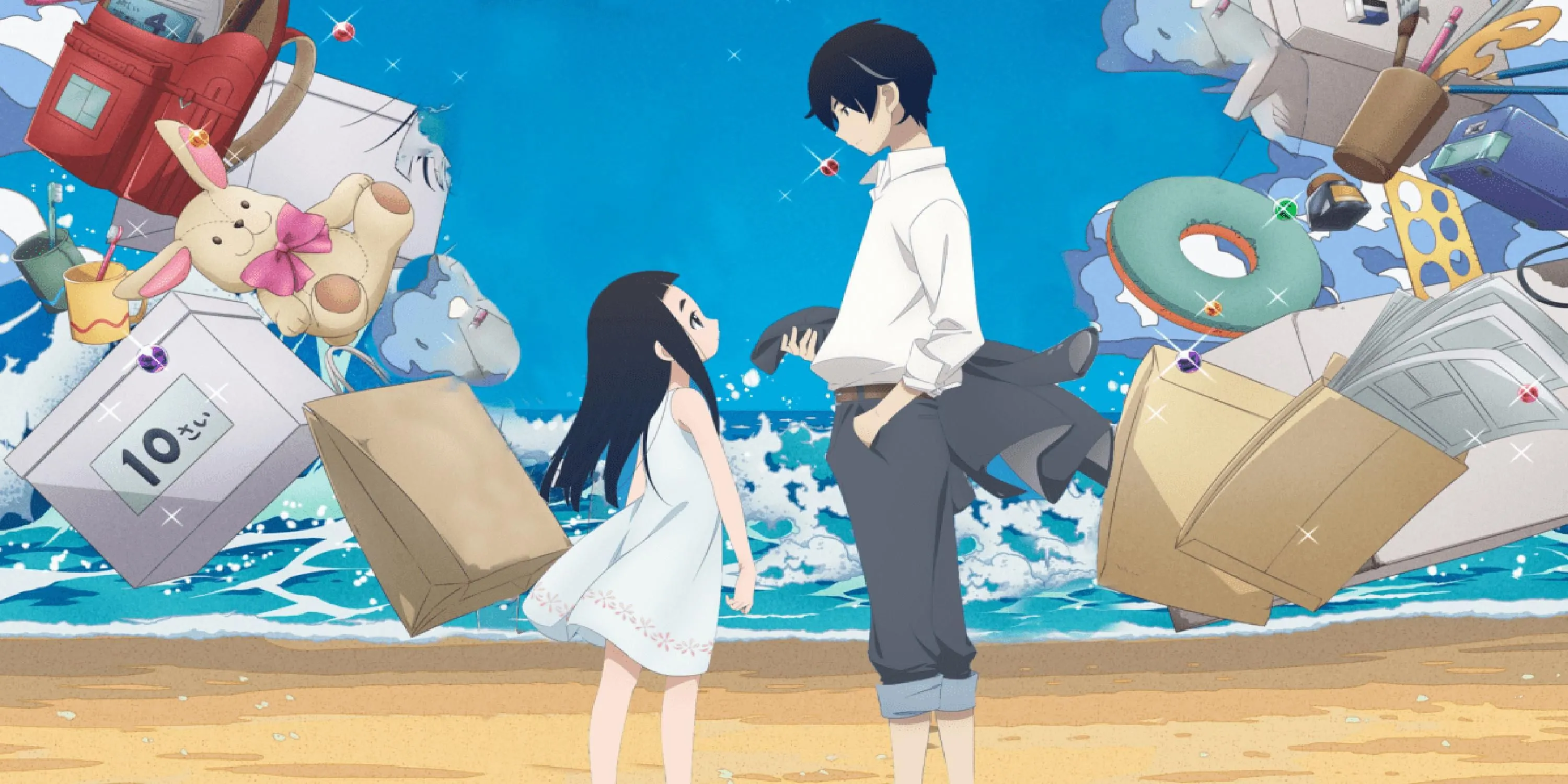 Kakushi Gotou cố gắng giấu nghề vẽ manga ecchi khỏi con gái Hime trong anime Kakushigoto