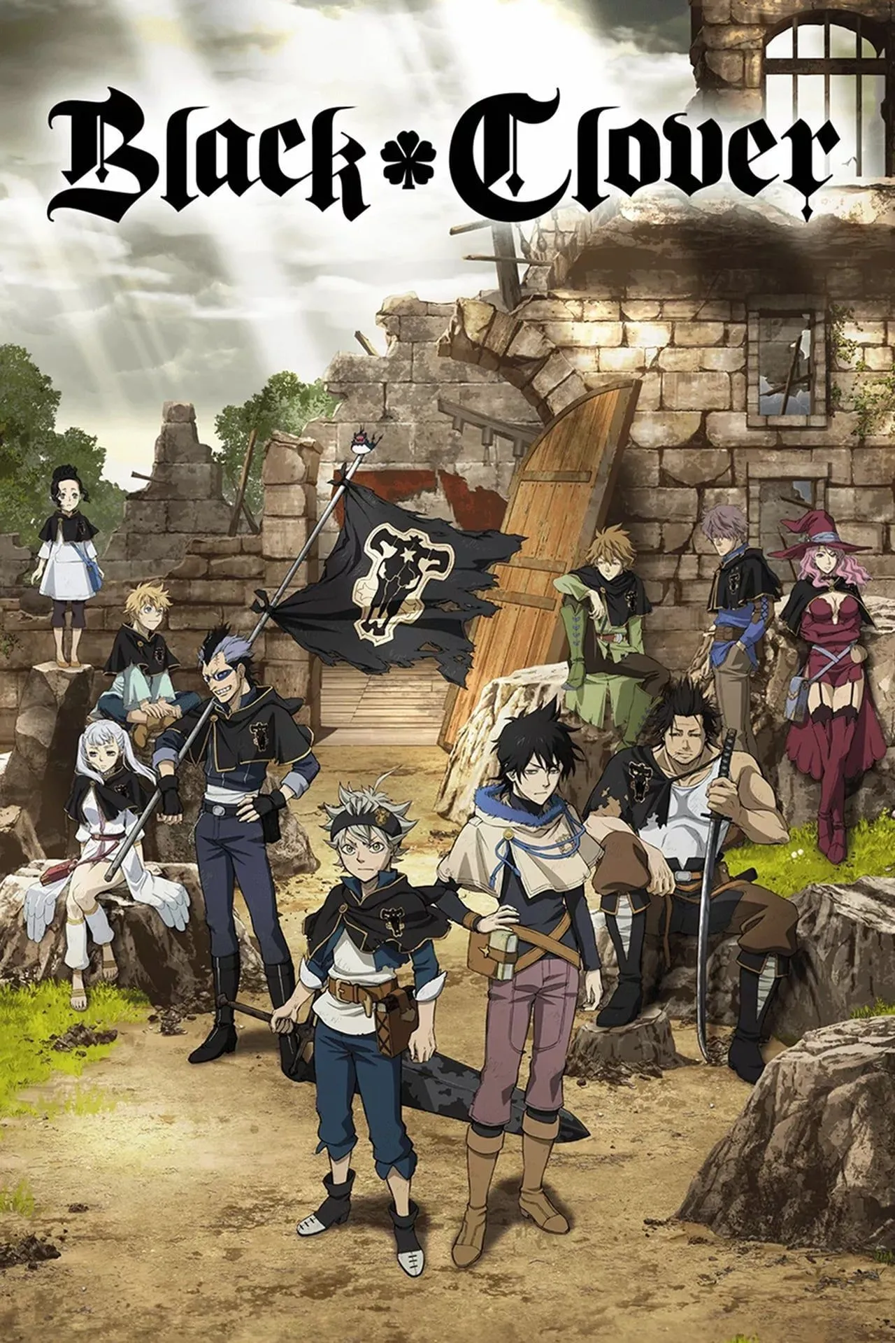 Key visual của anime Black Clover (2017).