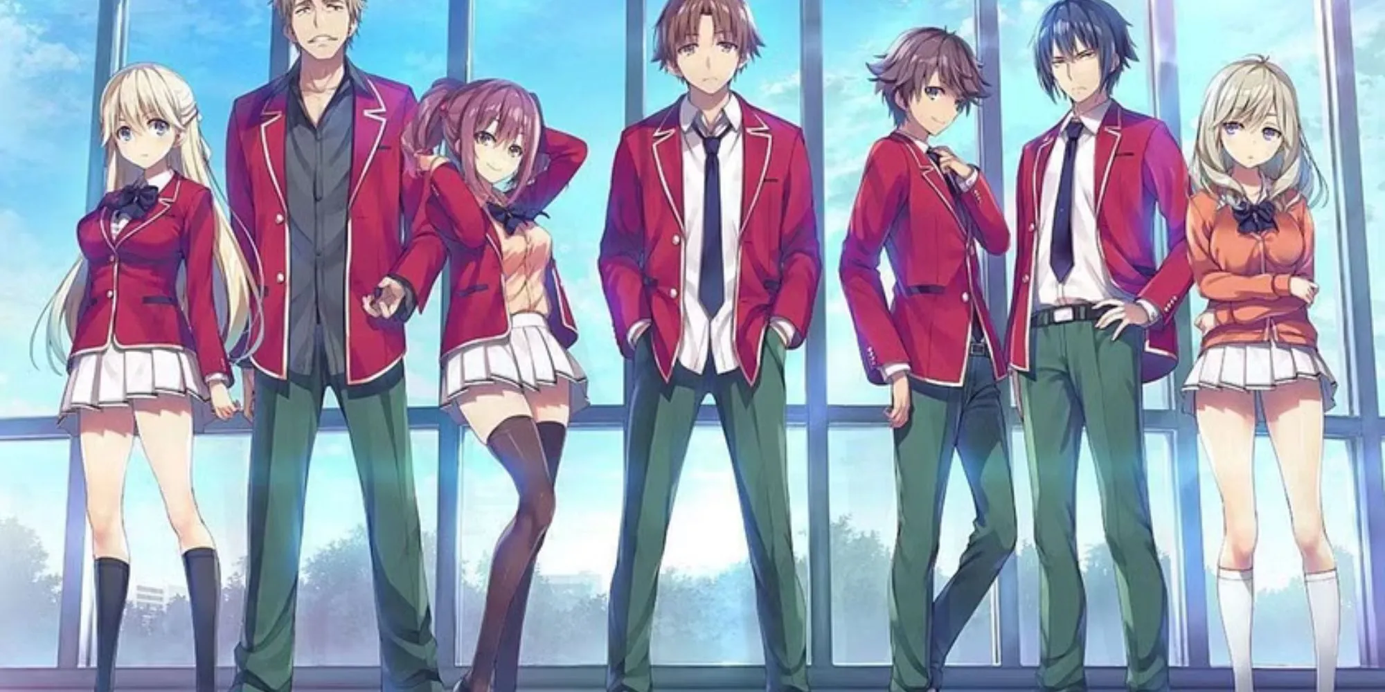 Kiyotaka Ayanokoji trong Classroom of the Elite với vẻ mặt điềm tĩnh, khó đoán