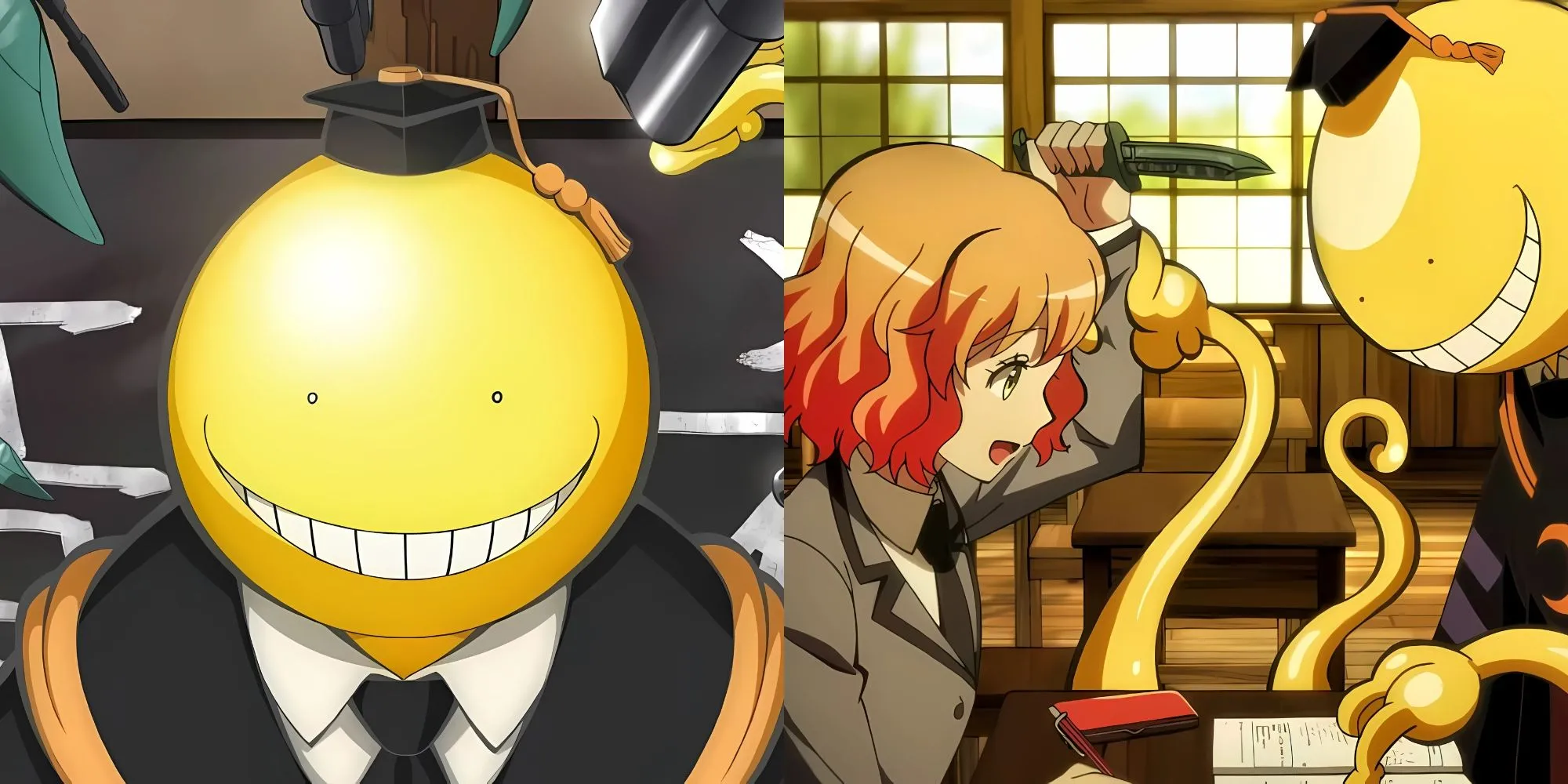Koro-sensei và học sinh lớp 3-E trong Assassination Classroom