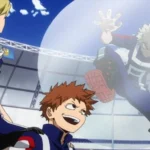 Kosei Tsuburaba, học sinh Lớp 1-B, sử dụng Quirk Solid Air tạo ra bức tường khí trong My Hero Academia