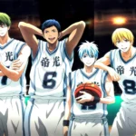 Kuroko Tetsuya và đội bóng rổ Teiko thời còn là 'Thế hệ Kỳ tích' trong anime tiền truyện Kuroko's Basketball: Tip Off.