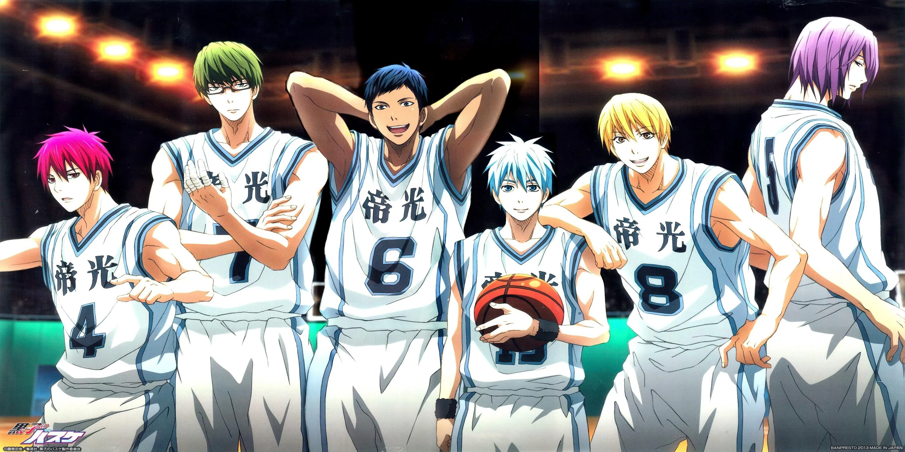Kuroko Tetsuya và đội bóng rổ Teiko thời còn là 'Thế hệ Kỳ tích' trong anime tiền truyện Kuroko's Basketball: Tip Off.