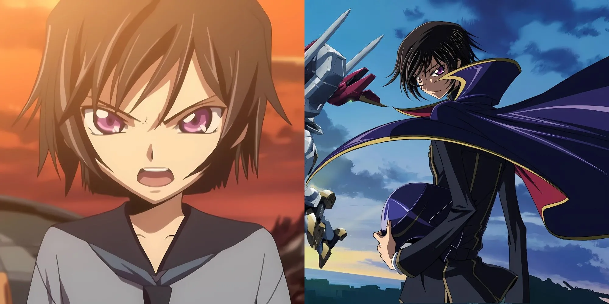 Lelouch Lamperouge trong Code Geass kích hoạt sức mạnh Geass