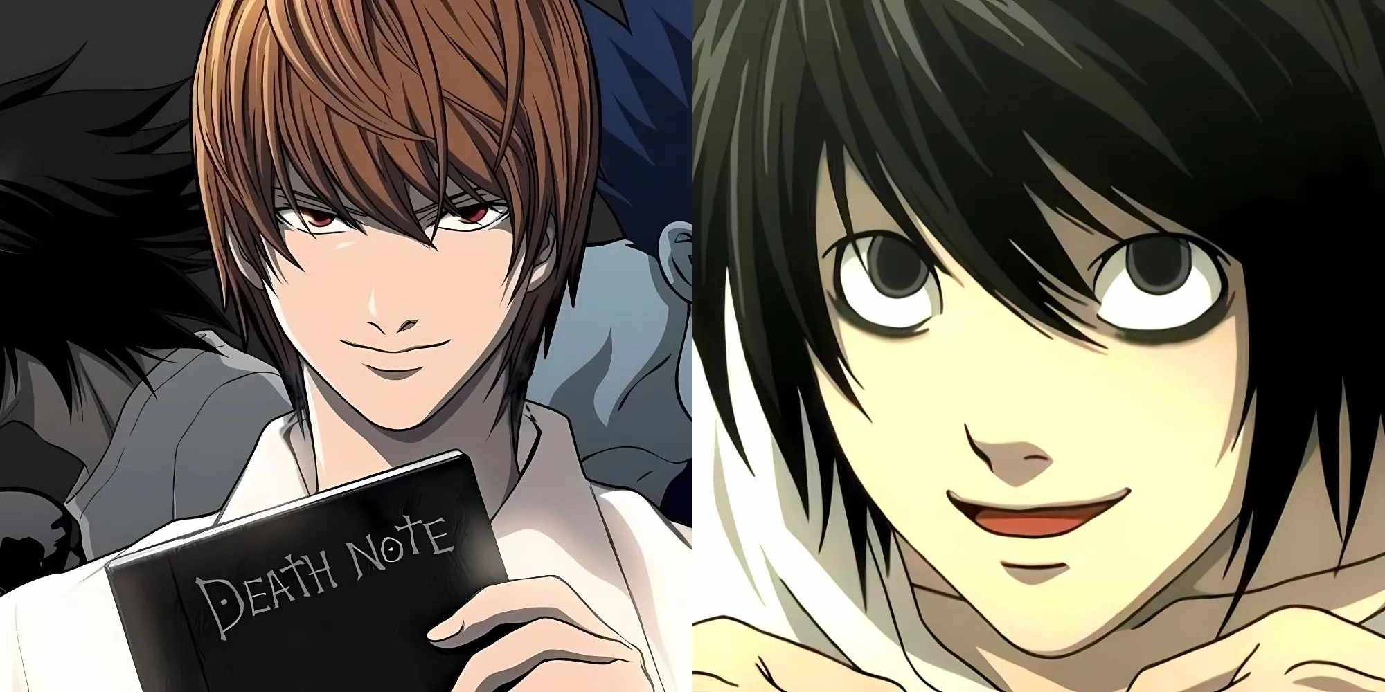 Light Yagami cầm Death Note và Shinigami Ryuk