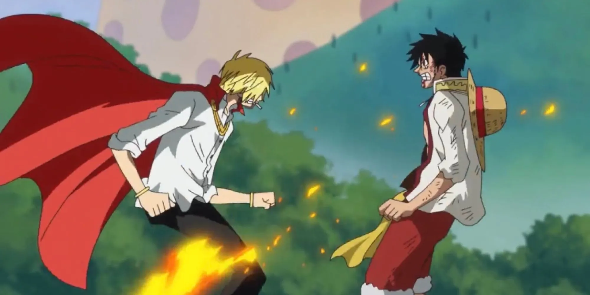 Luffy nói với Sanji rằng anh không thể trở thành Vua Hải Tặc nếu thiếu cậu ấy