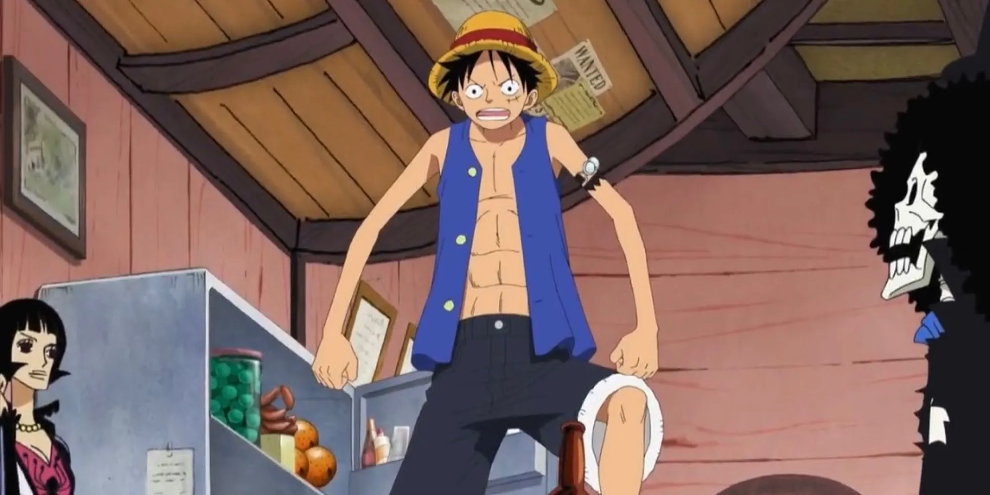 Luffy từ chối nghe về One Piece từ Rayleigh tại Sabaody