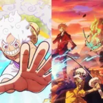 Luffy và thuyền viên băng Mũ Rơm ăn mừng trên tàu trong One Piece