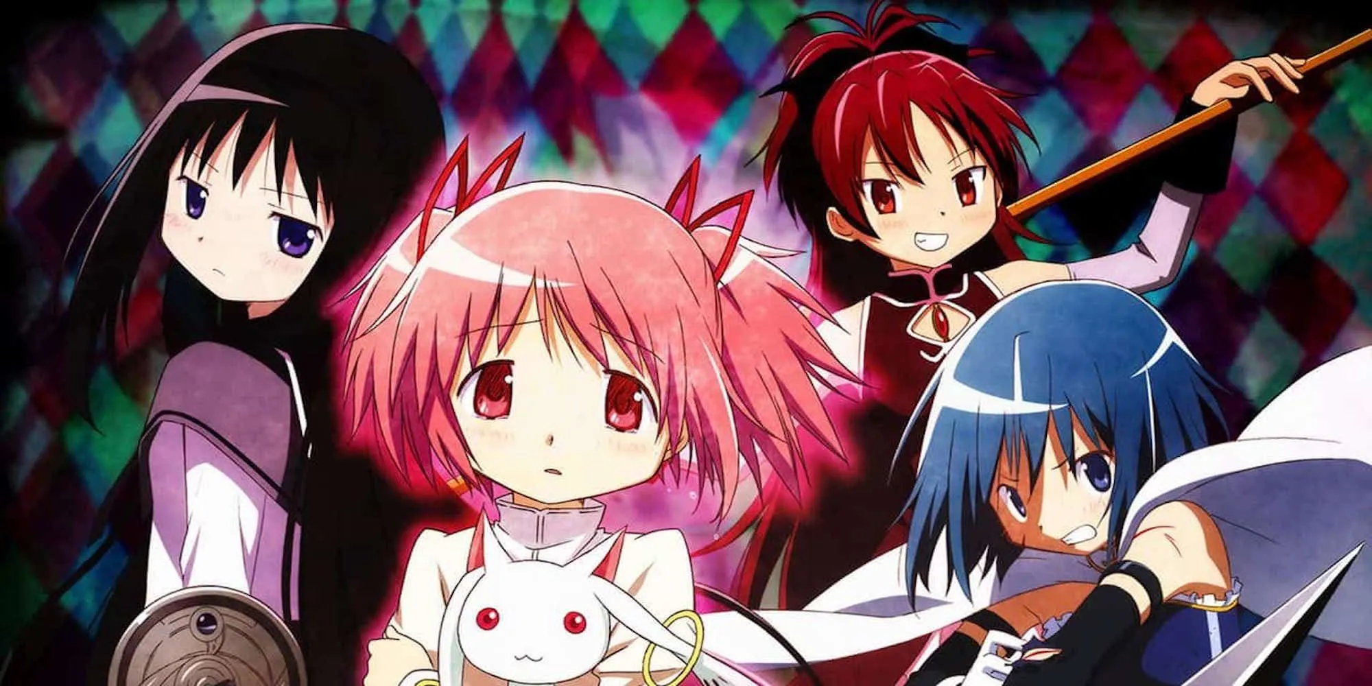 Madoka, Homura, Sayaka và Kyoko từ Puella Magi Madoka Magica