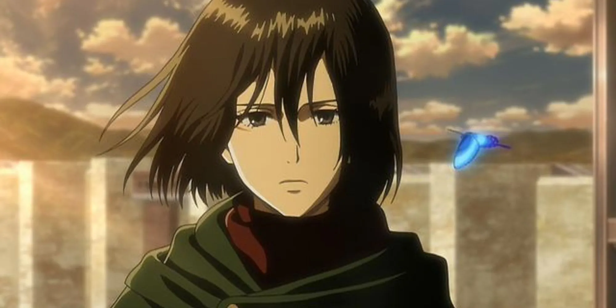 Mikasa Ackerman với bộ cơ động 3D, một trong những chiến binh vĩ đại nhất Attack on Titan