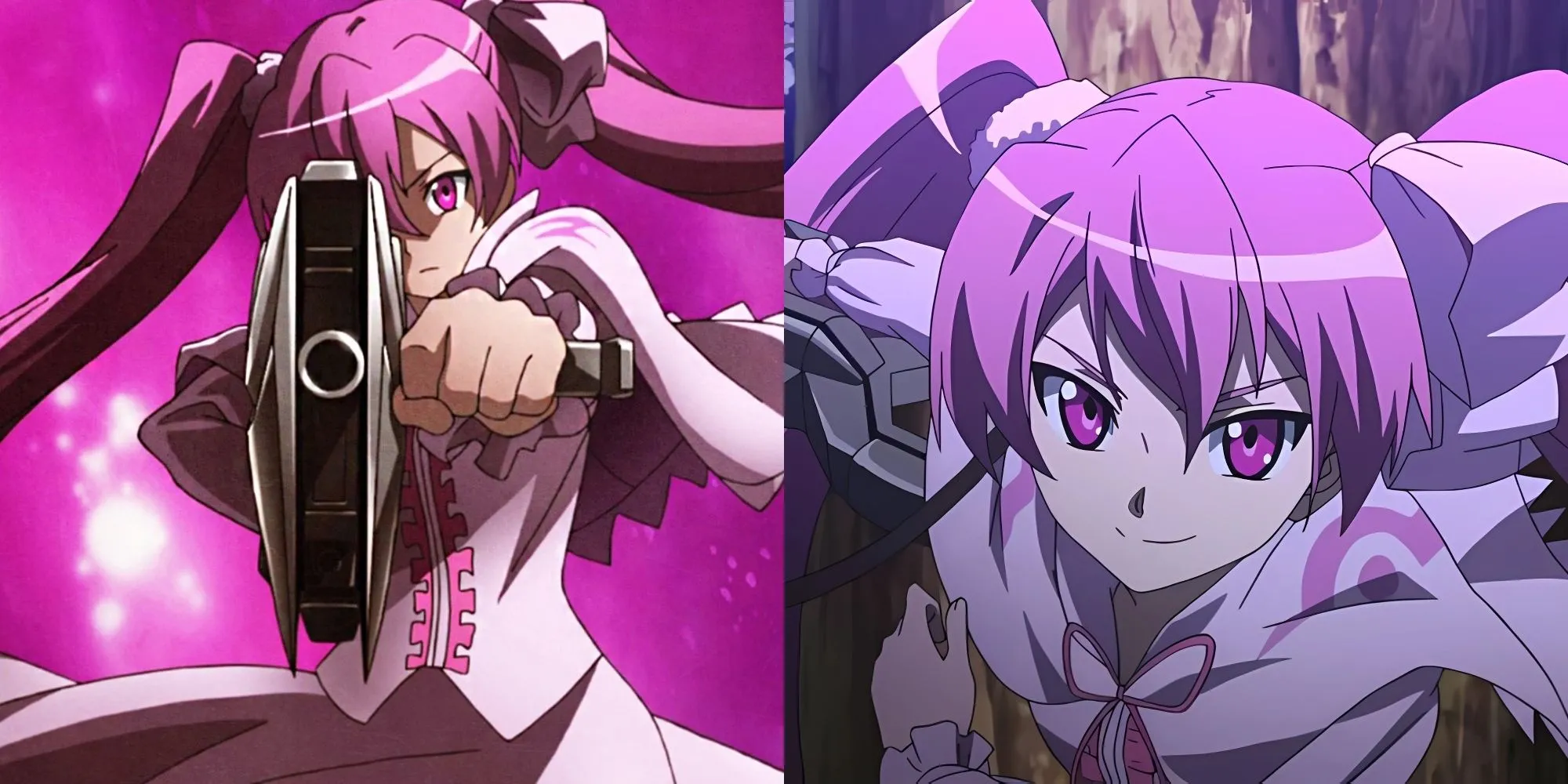Mine trong Akame ga Kill với khẩu súng trường Pumpkin