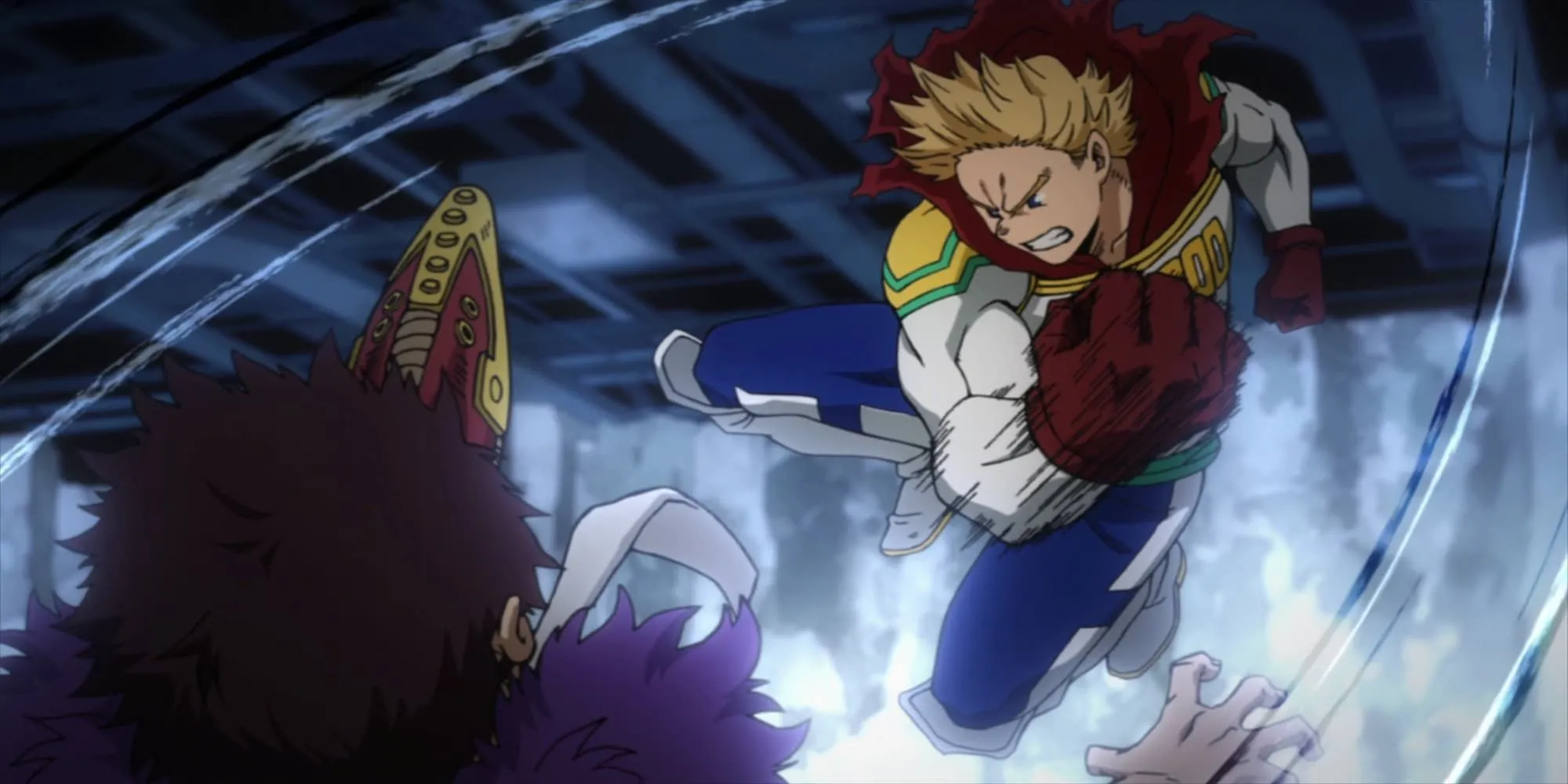 Mirio Togata chiến đấu quả cảm chống lại Overhaul trong tập Lemillion của My Hero Academia