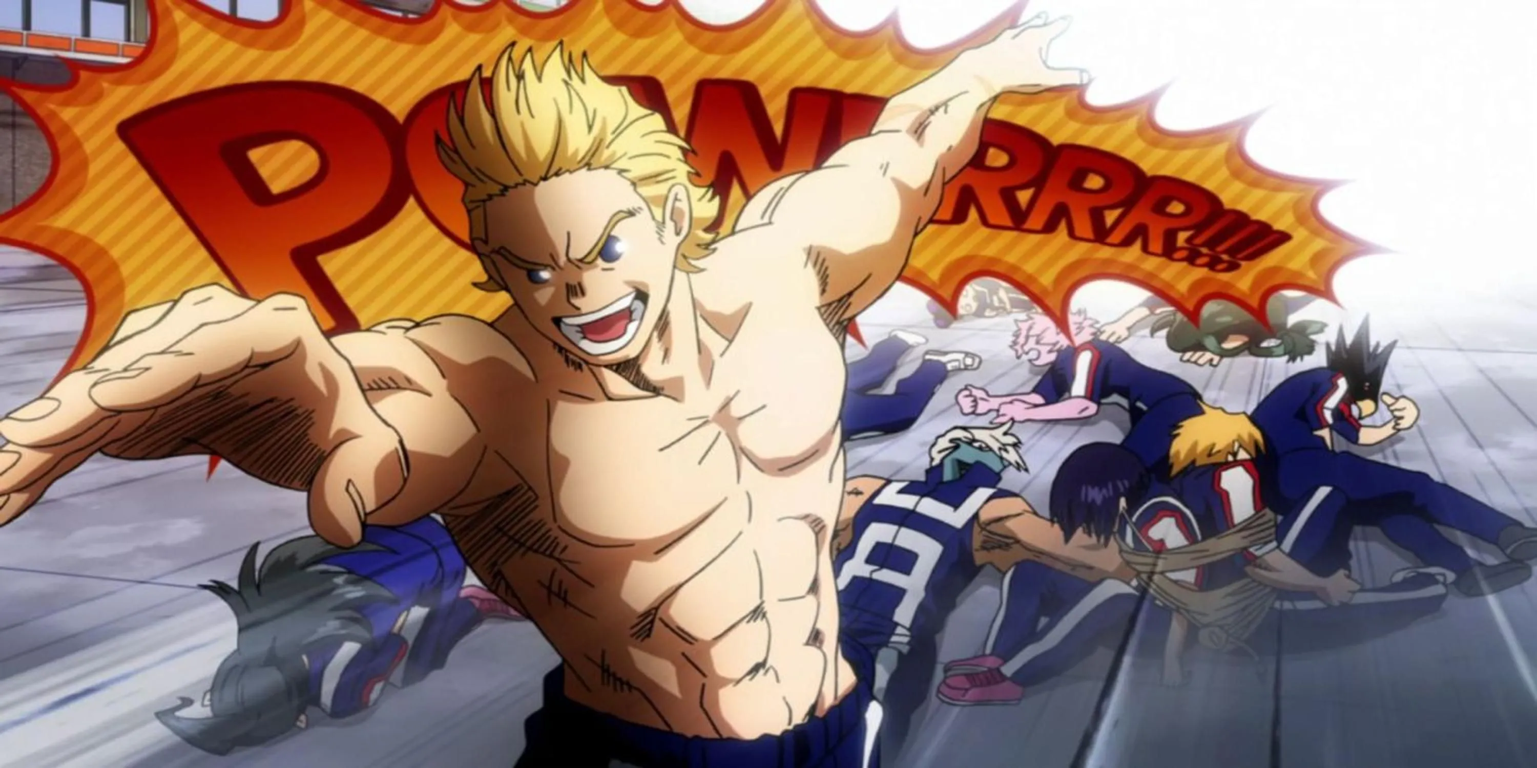 Mirio Togata (Lemillion) sử dụng Quirk Permeation xuyên qua vật thể