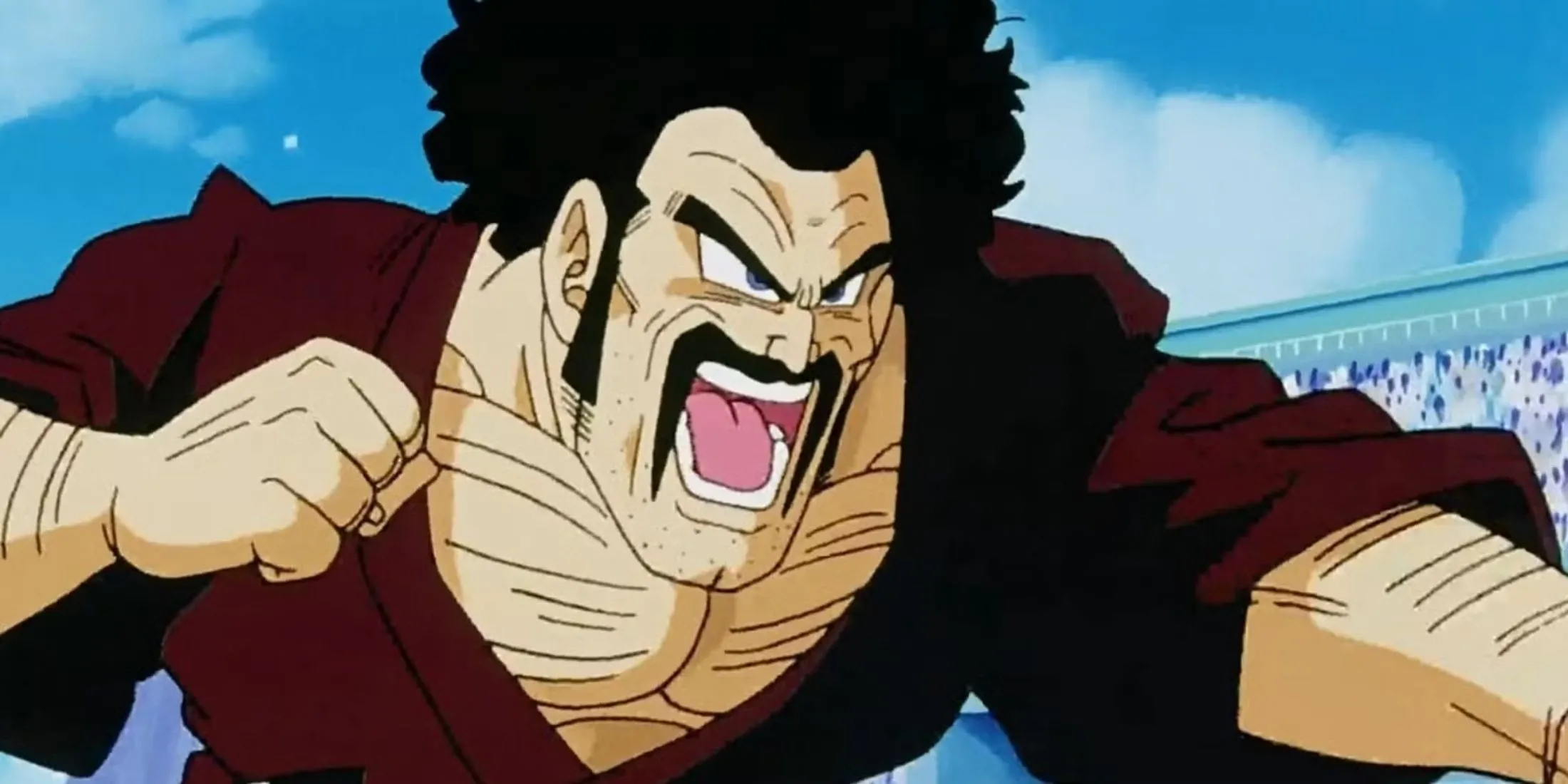 Mr. Satan (Hercule) với phong thái tự tin quá mức trong Dragon Ball Z