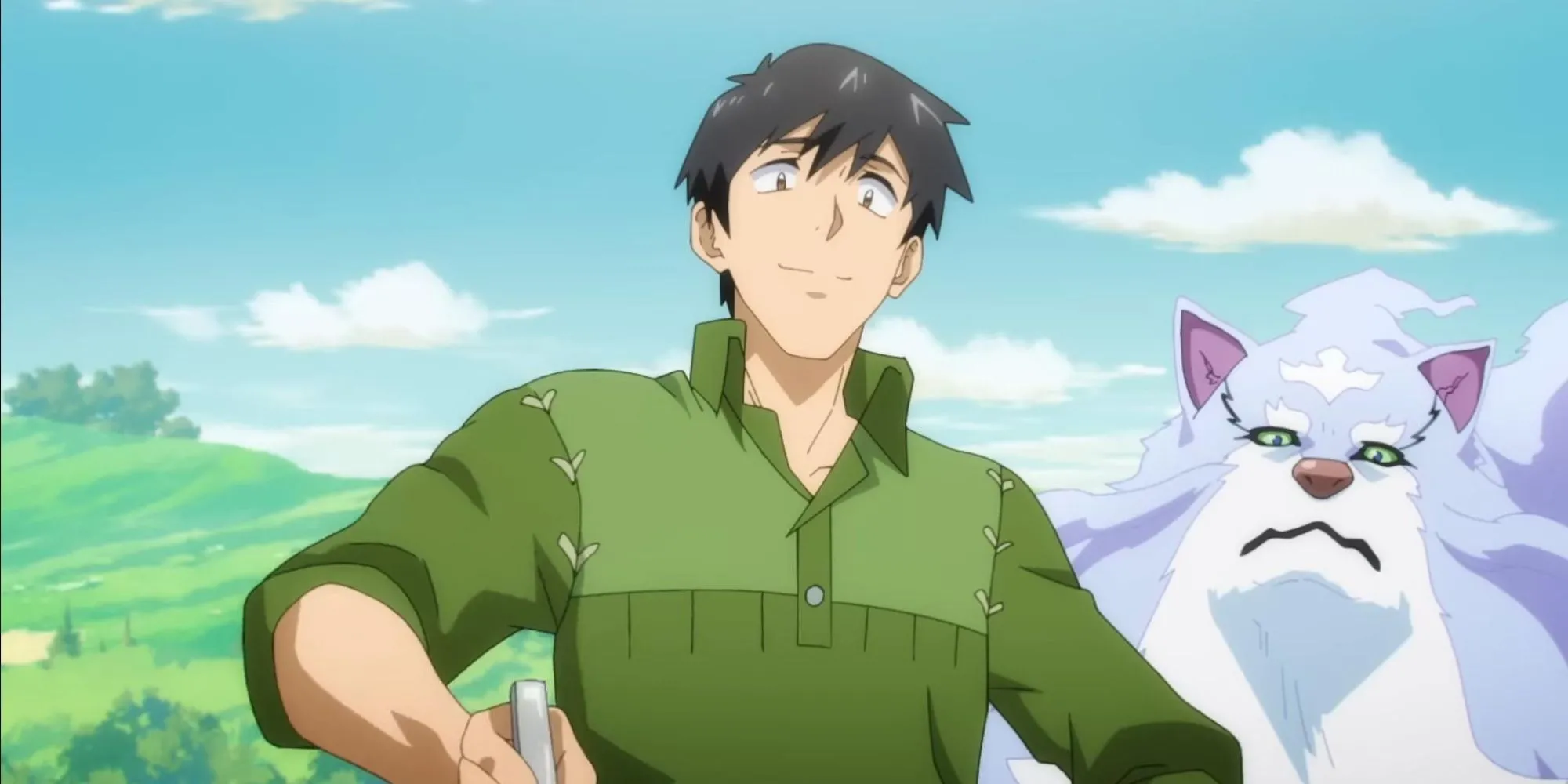 Mukouda và Fel cùng nhau nấu ăn trong anime Campfire Cooking in Another World with My Absurd Skill