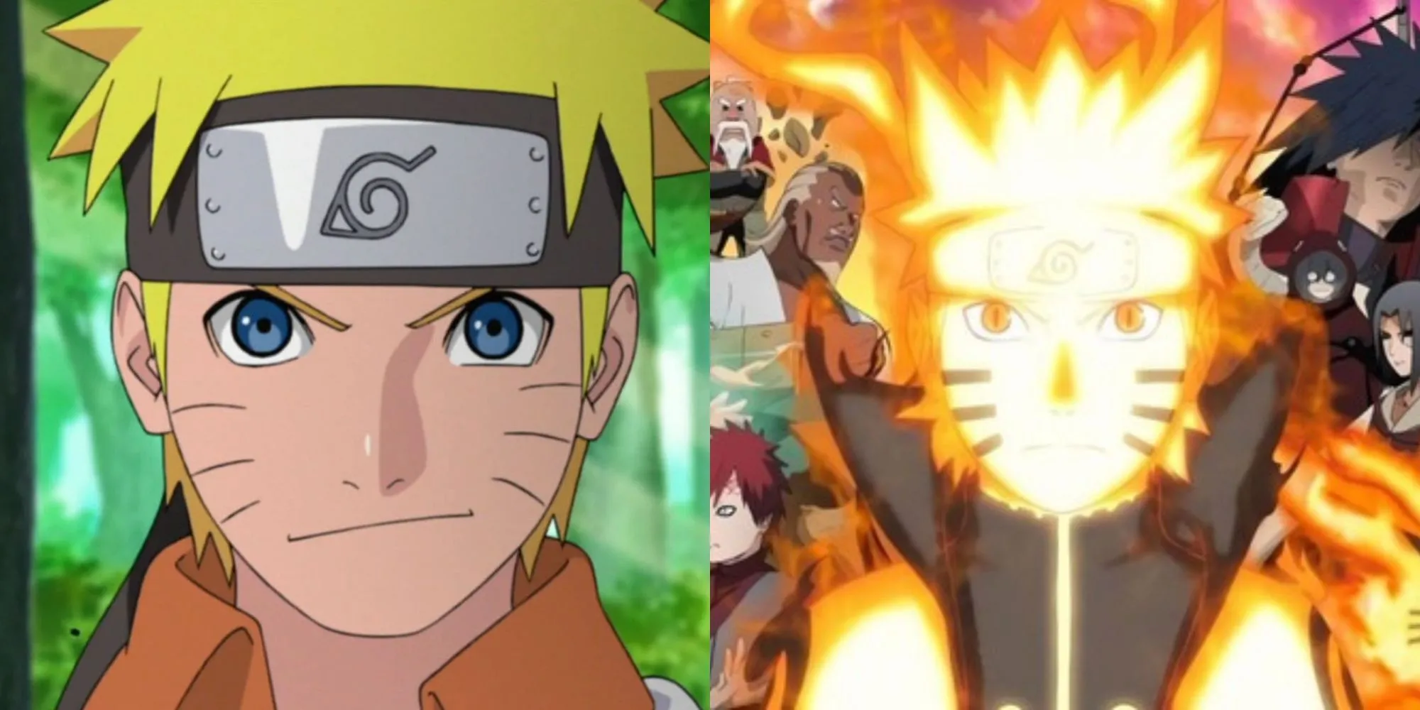 Naruto Uzumaki ở trạng thái Sage Mode chuẩn bị chiến đấu