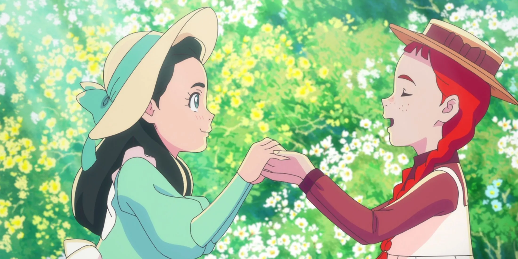 Nhân vật Anne Shirley tươi sáng trong bức ảnh quảng bá anime dựa trên tiểu thuyết kinh điển