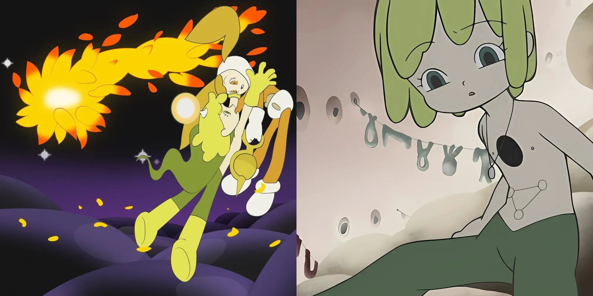 Nhân vật chính Warp trong anime Kaiba với phong cách nghệ thuật độc đáo