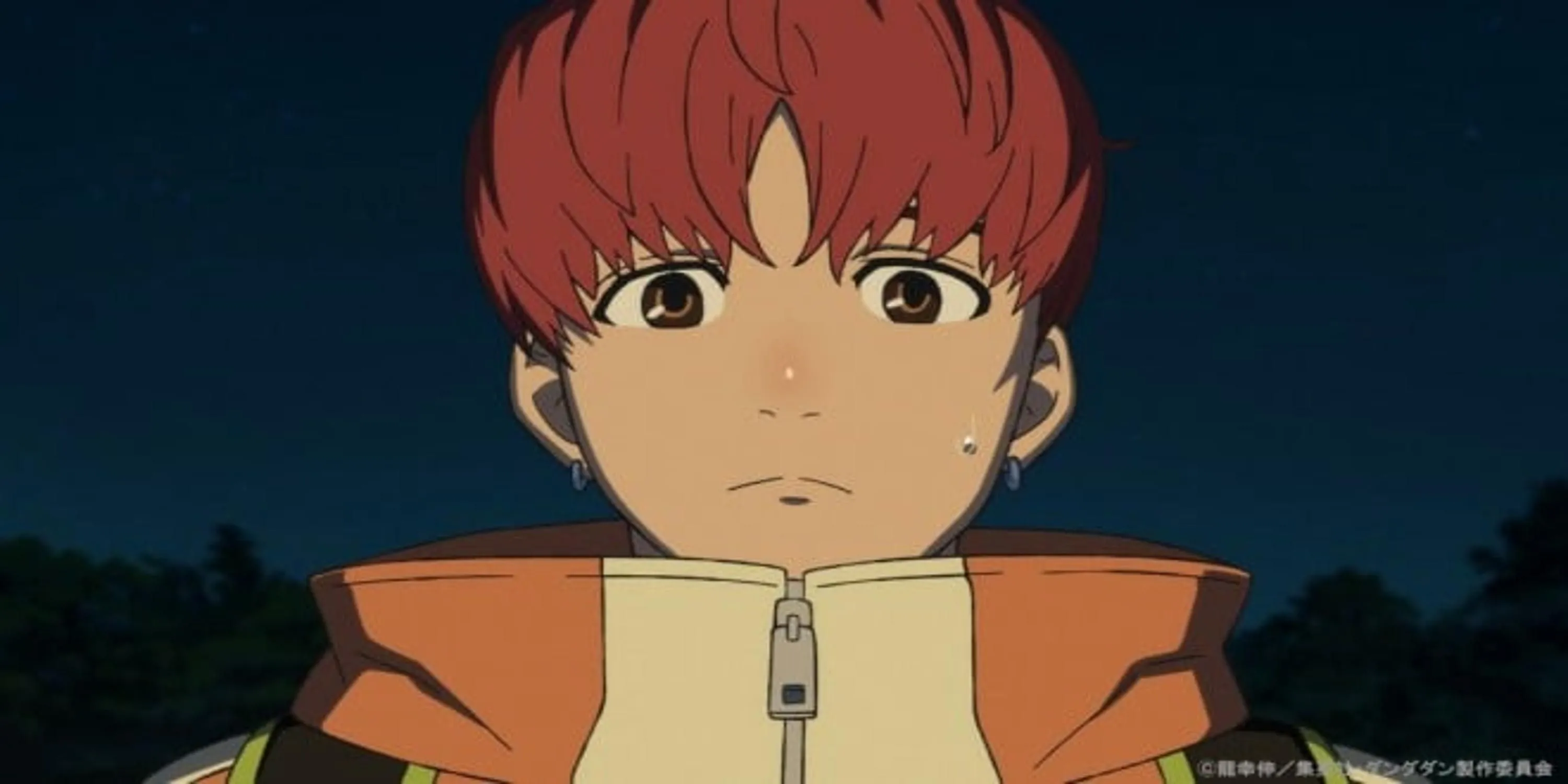 Nhân vật Enjoji Jin trong bộ anime Dandadan.