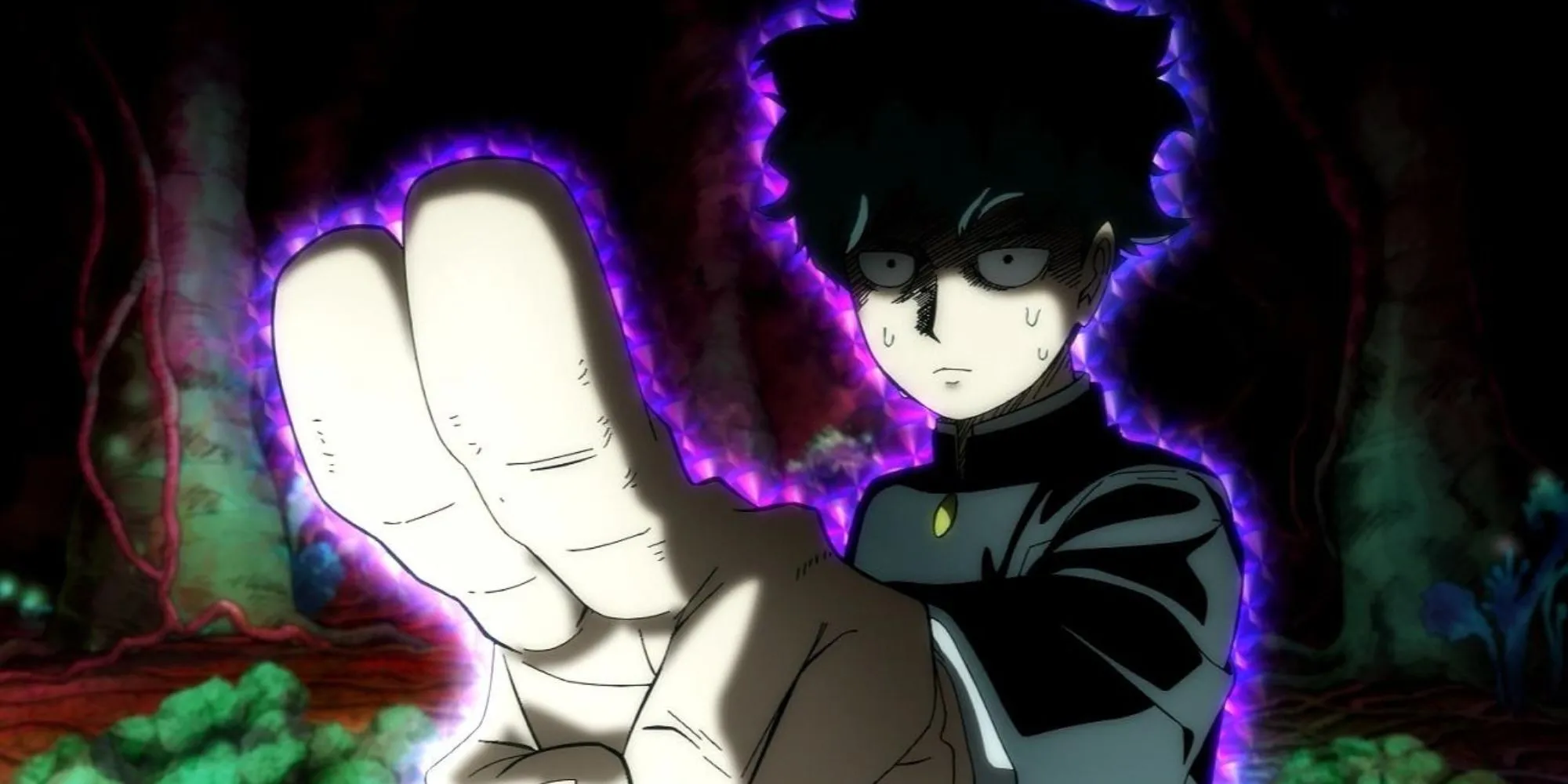 Nhân vật Mob từ anime Mob Psycho 100 với hào quang sức mạnh