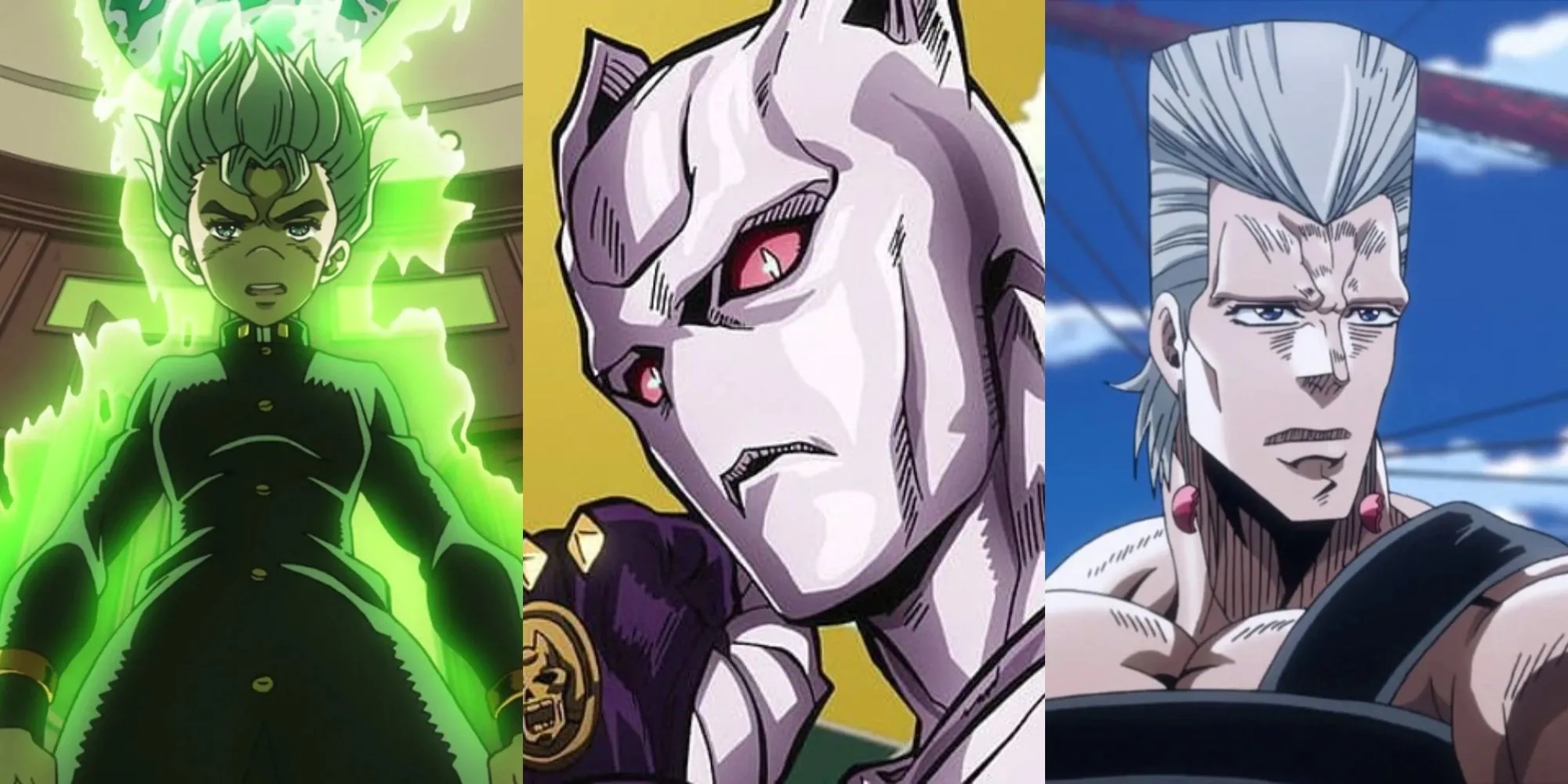 Nhóm nhân vật chính của JoJo's Bizarre Adventure phần 6: Stone Ocean tạo dáng đặc trưng