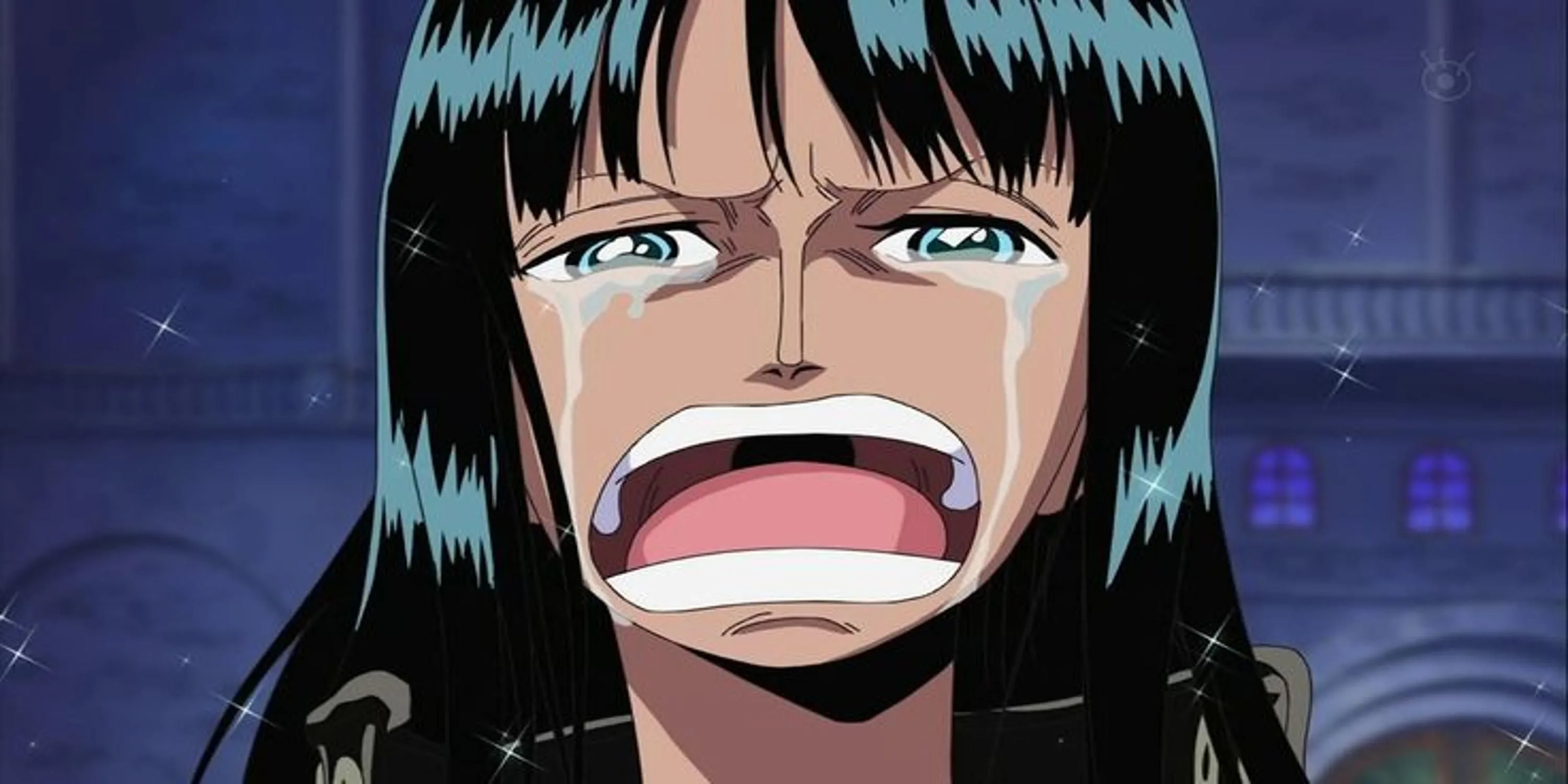 Nico Robin bật khóc và gào lên 'Tôi muốn sống!' tại Enies Lobby sau khi băng Mũ Rơm tuyên chiến với Chính Phủ Thế Giới