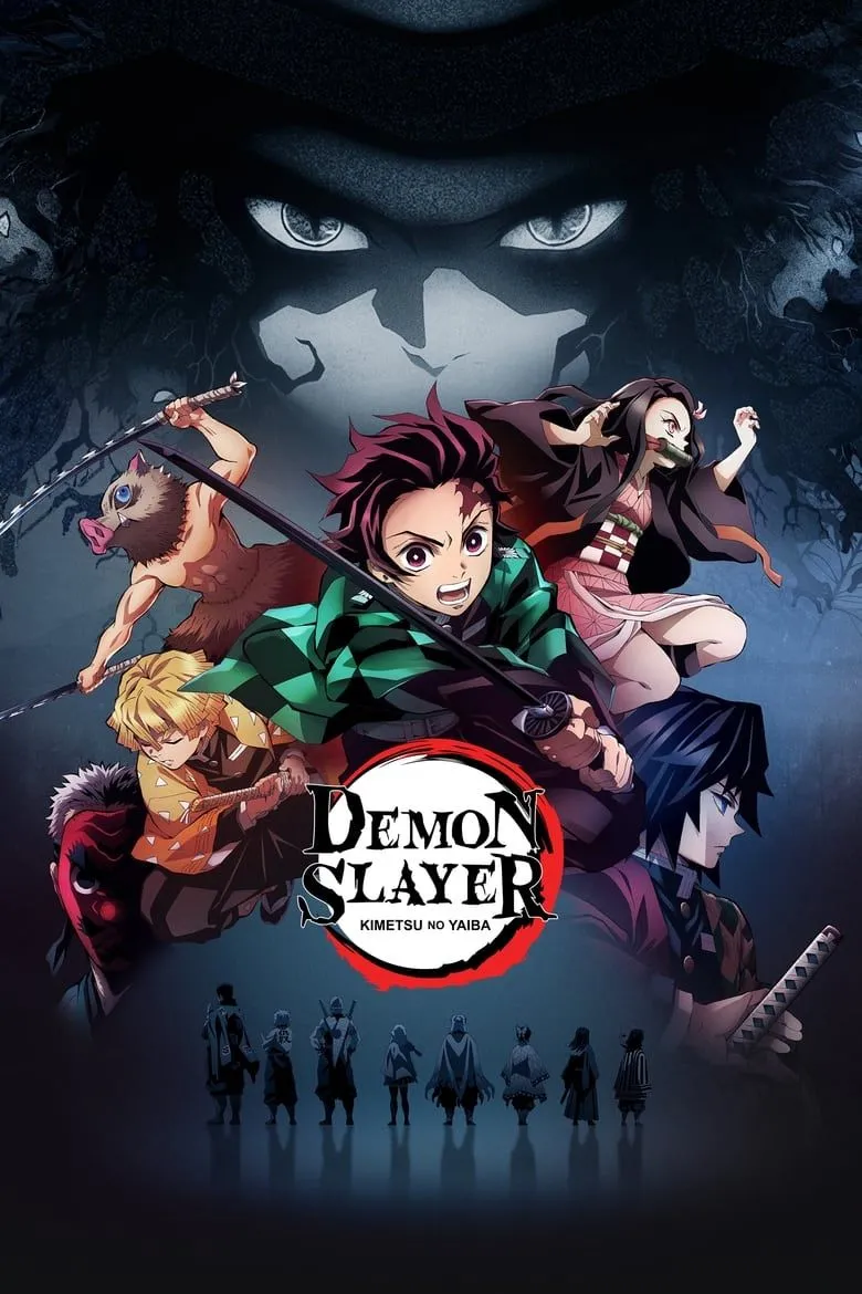 Poster chính thức của anime Demon Slayer: Kimetsu no Yaiba.