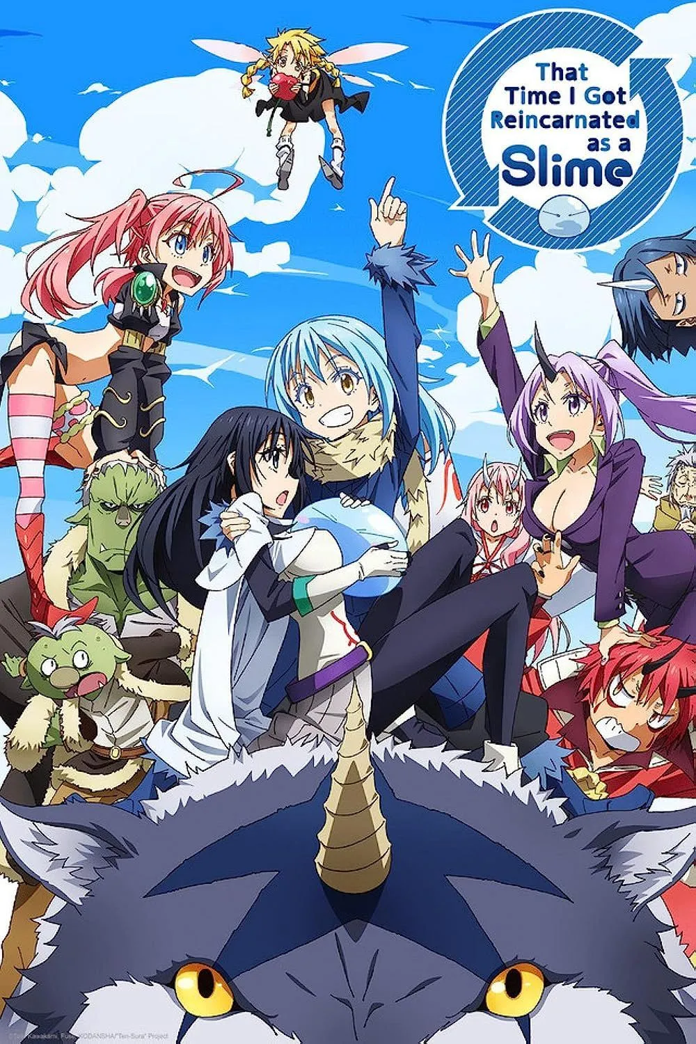 Poster chính thức của anime That Time I Got Reincarnated as a Slime với nhân vật Rimuru Tempest