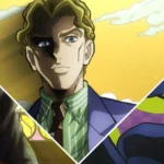 Pucci, Kira và Josuke tạo dáng trong JoJo's Bizarre Adventure, minh họa cho các nhân vật nổi bật của series.