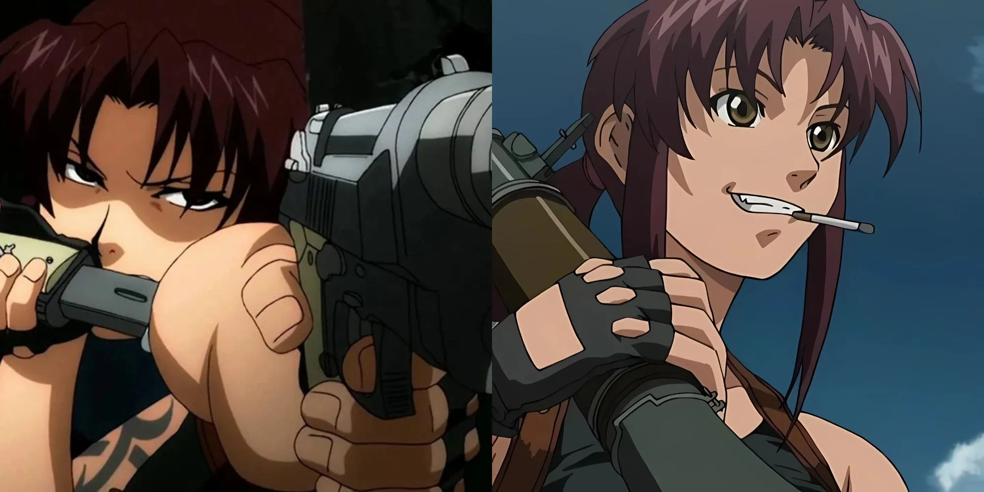 Revy &quot;Two Hands&quot; cầm hai khẩu súng ngắn trong Black Lagoon