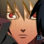 Sasuke Uchiha với Sharingan, biểu tượng cho người dùng Sharingan mạnh mẽ