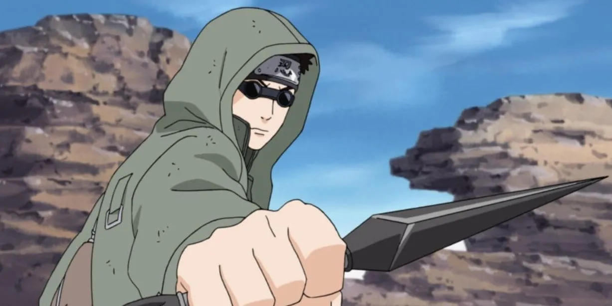 Shino Aburame, thành viên tộc Aburame, sử dụng côn trùng trong chiến đấu