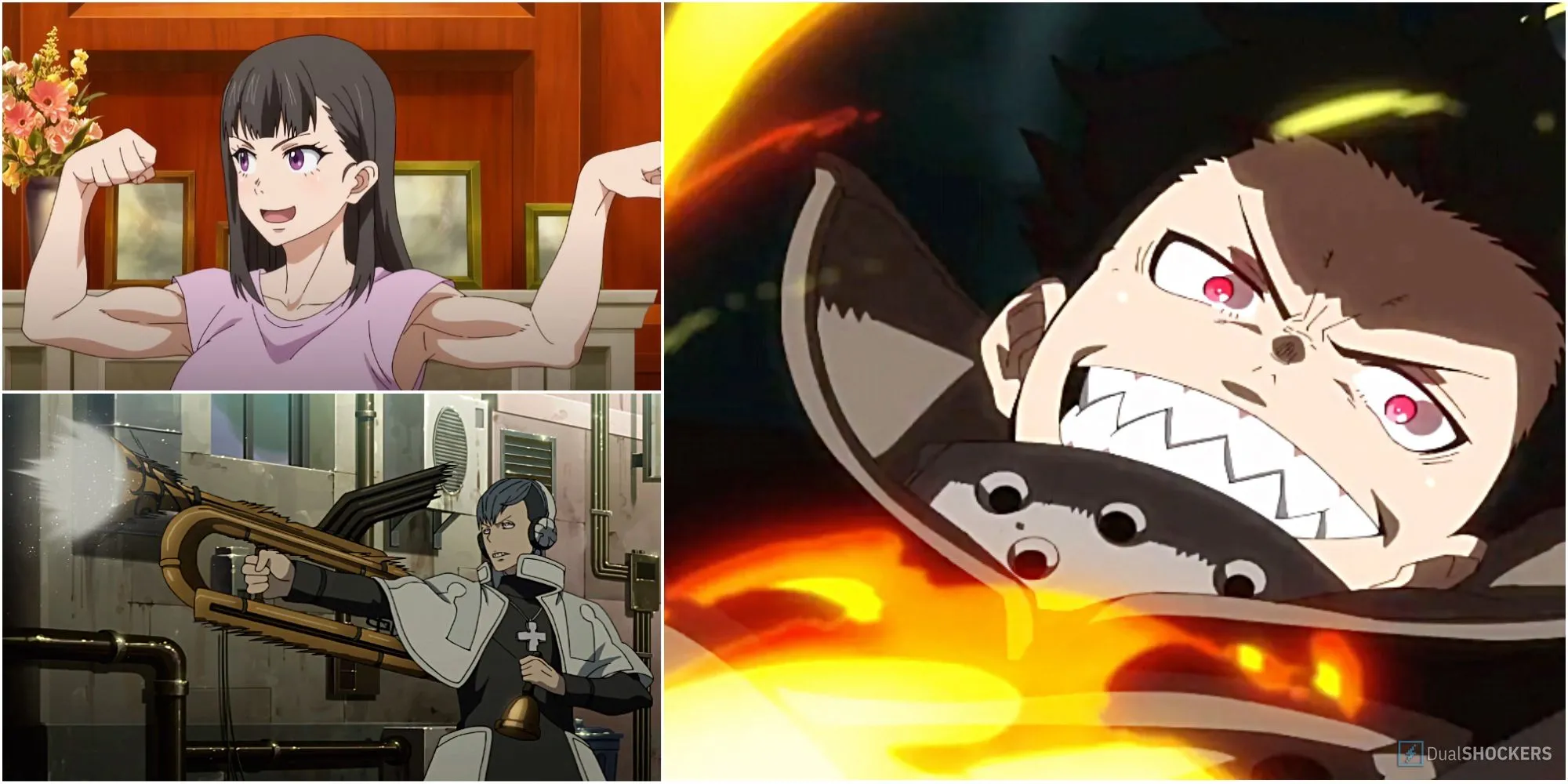 Shinra Kusakabe với khả năng Devil's Footprints trong Fire Force